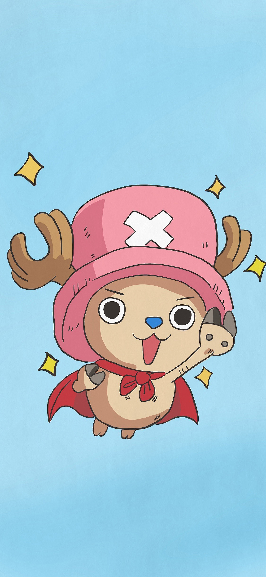 [2436×1125]日漫 海贼王 草帽海贼团 乔巴 驯鹿 苹果手机动漫壁纸图片