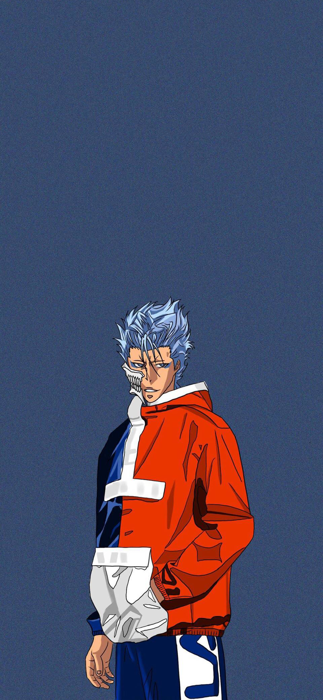 [2436×1125]日系 潮图 型男 面具 苹果手机动漫壁纸图片