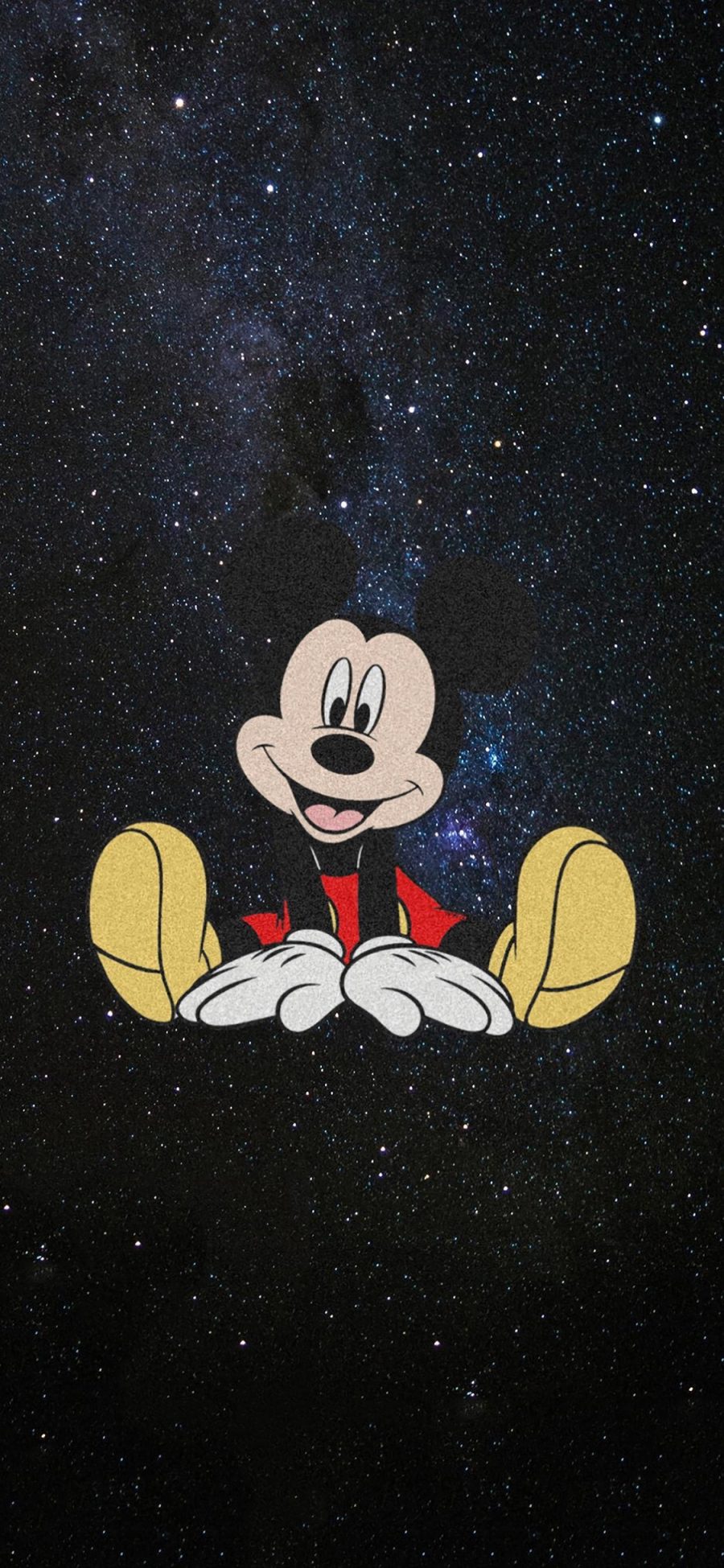 [2436×1125]星空 背景 迪士尼 米奇 苹果手机动漫壁纸图片
