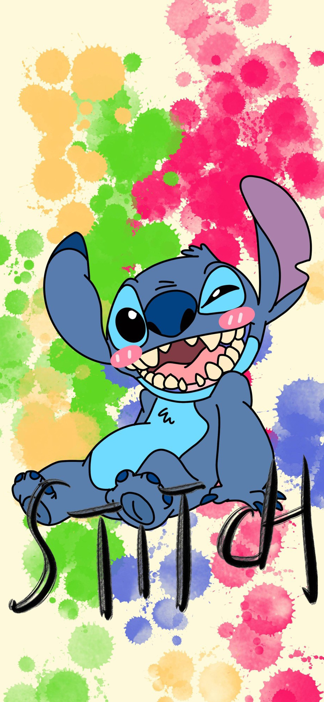 [2436×1125]星际宝贝 史迪仔 stitch 迪士尼 苹果手机动漫壁纸图片