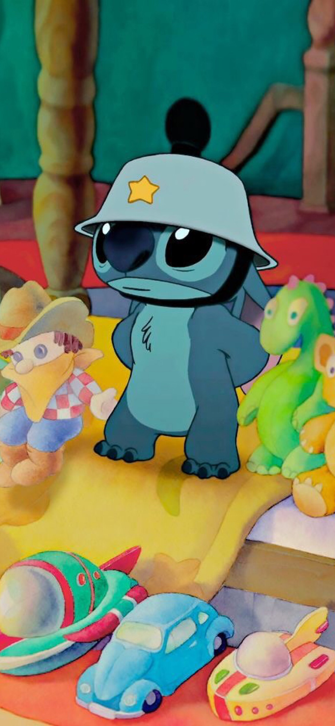 [2436×1125]星际宝贝 迪士尼 史迪仔 可爱 苹果手机动漫壁纸图片