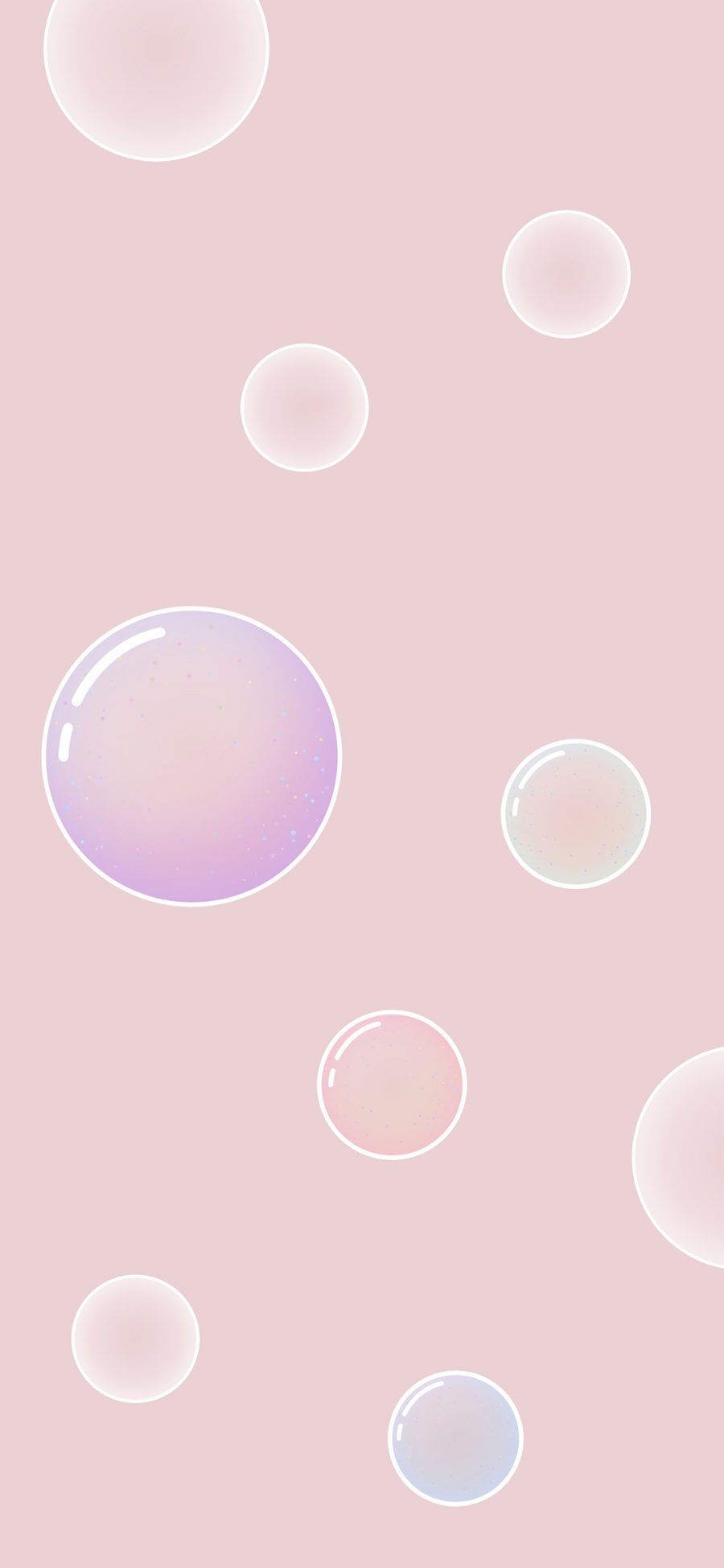 [2436×1125]气泡 粉色 卡通 萌咔便利店 苹果手机动漫壁纸图片