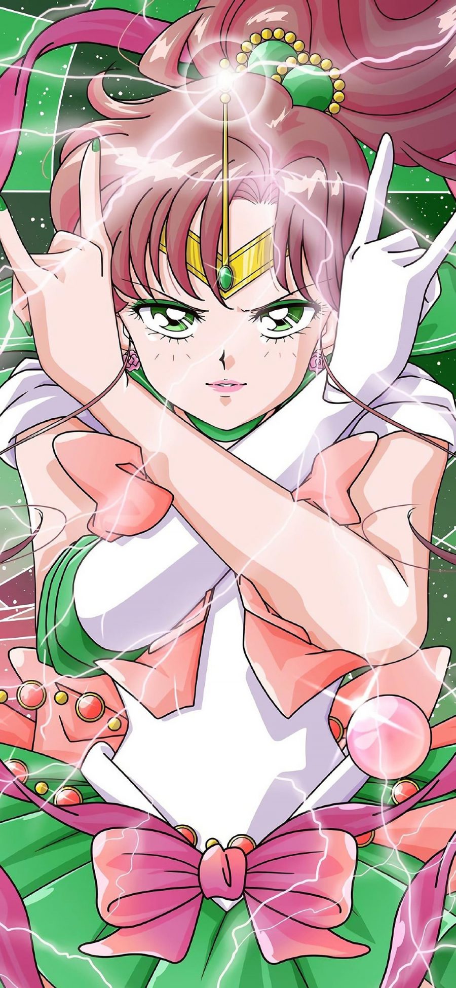 [2436×1125]水手木星 日本 动画 美少女战士 苹果手机动漫壁纸图片