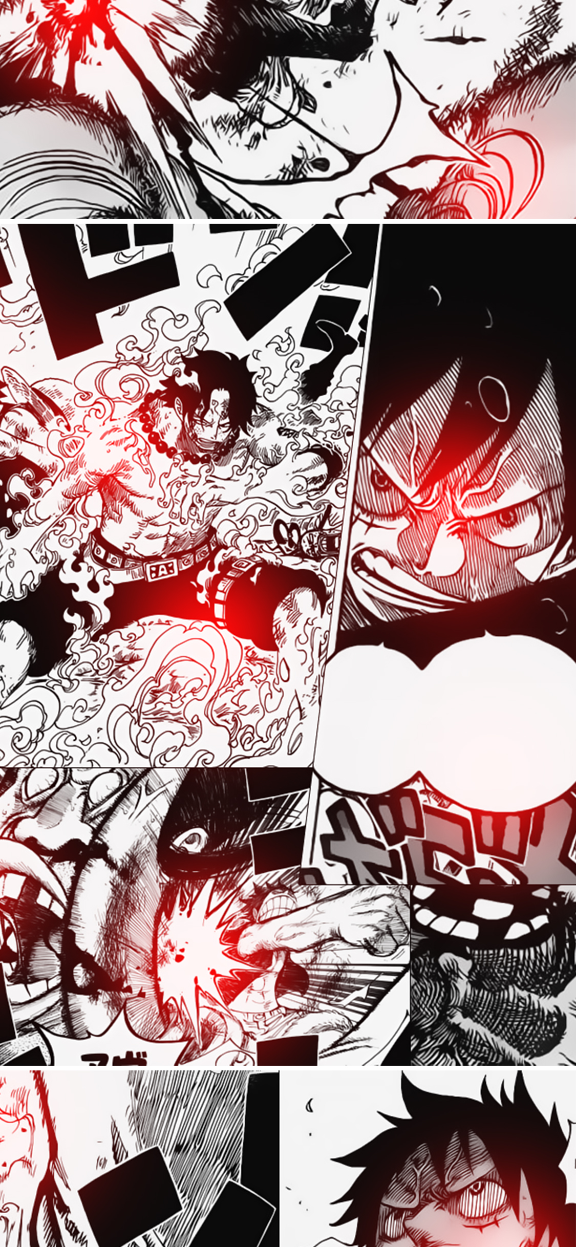 [2436×1125]海贼王 日本 漫画 路飞 苹果手机动漫壁纸图片