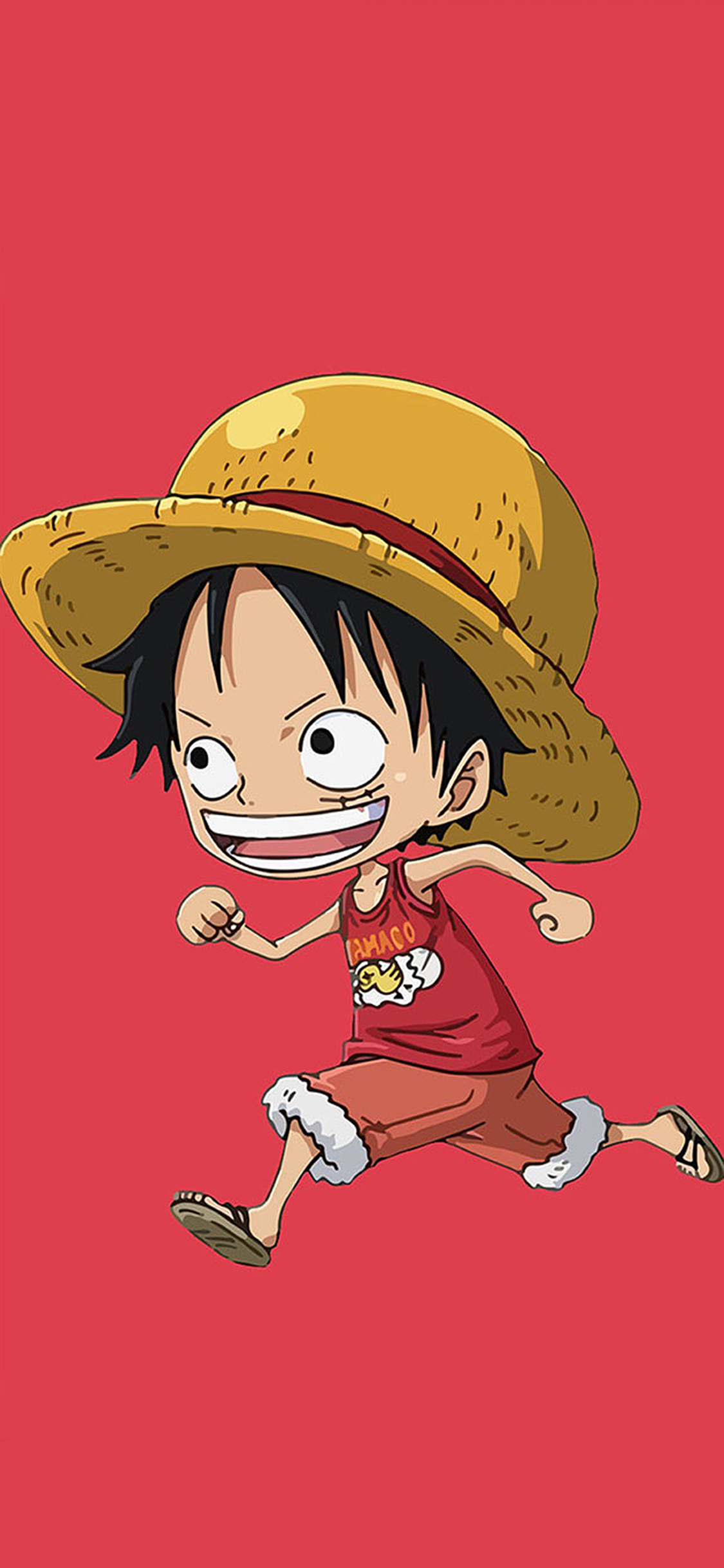 [2436×1125]海贼王 草帽 路飞 卡通 动漫 苹果手机动漫壁纸图片