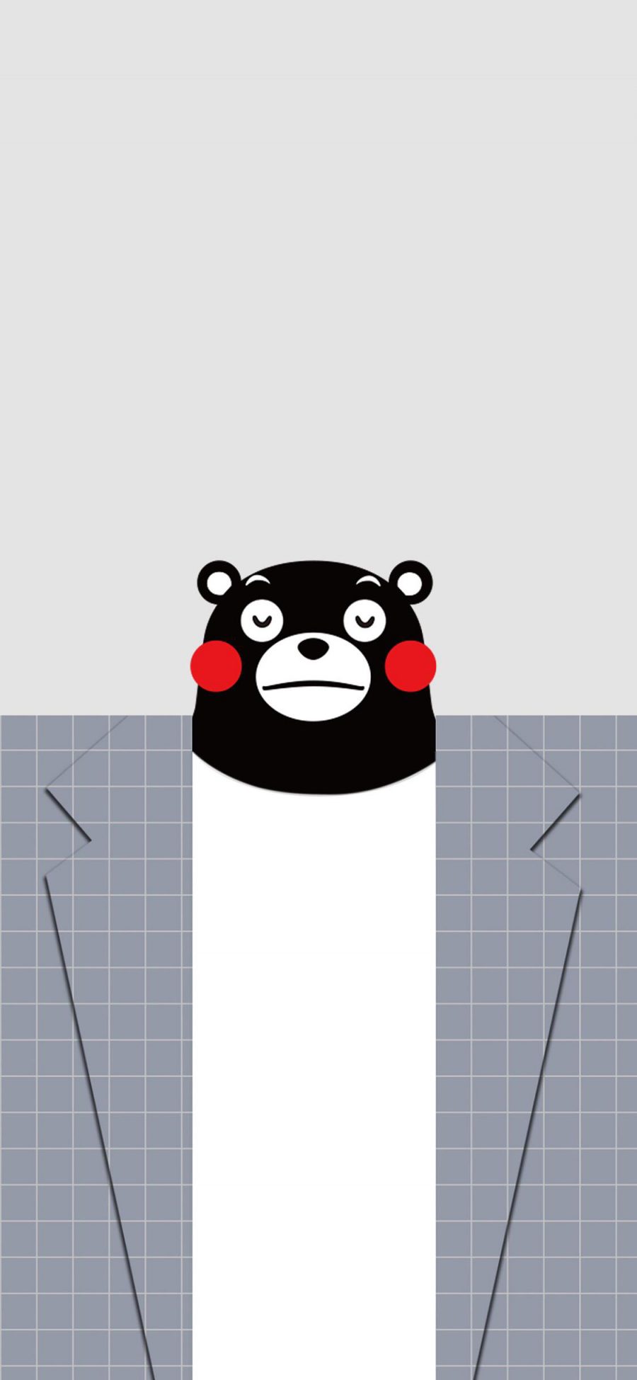 [2436×1125]熊本熊 日本 西装 可爱 卡通 苹果手机动漫壁纸图片