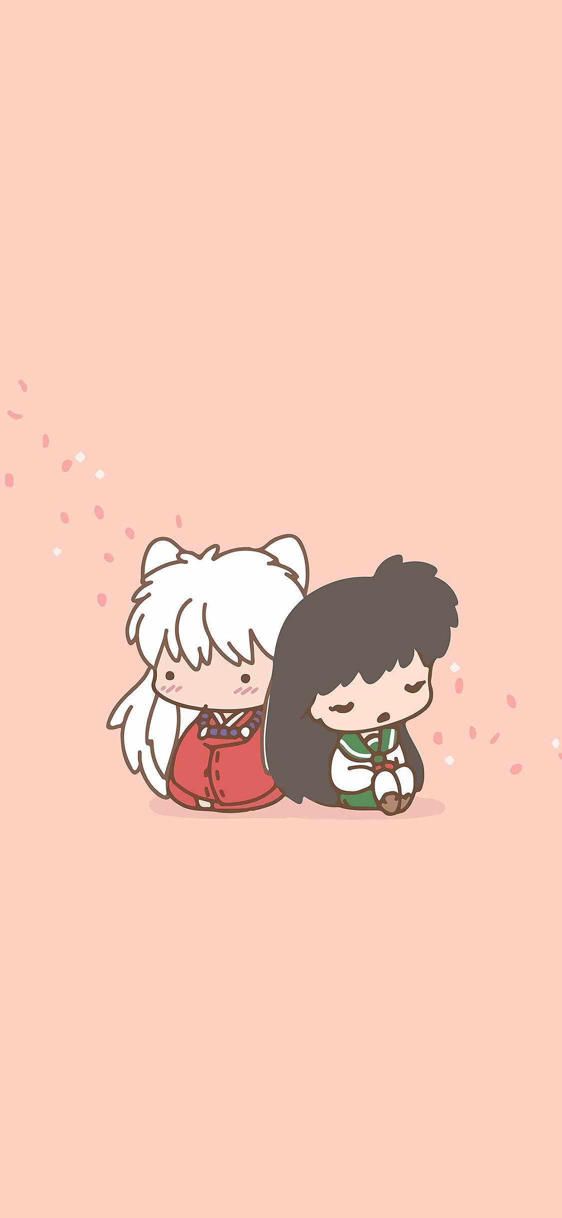 [2436×1125]犬夜叉 阿离 日毛 卡通 苹果手机动漫壁纸图片