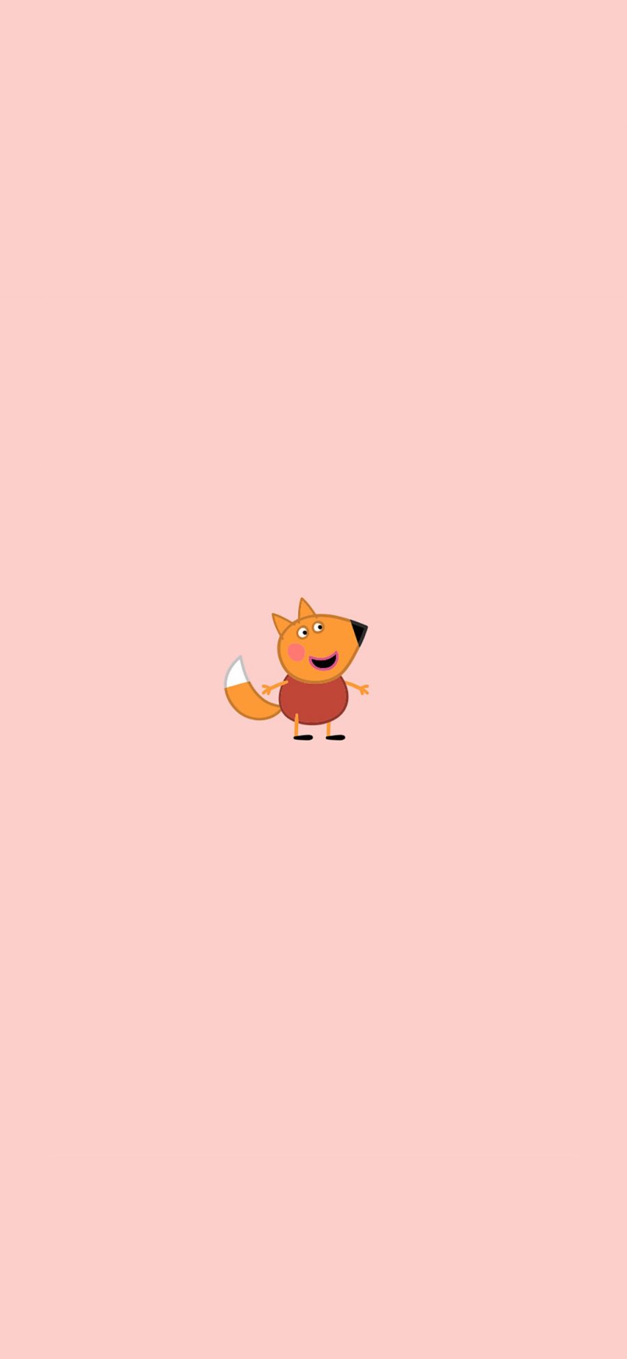 [2436×1125]狐狸 动画 粉色 小猪佩奇 可爱 苹果手机动漫壁纸图片