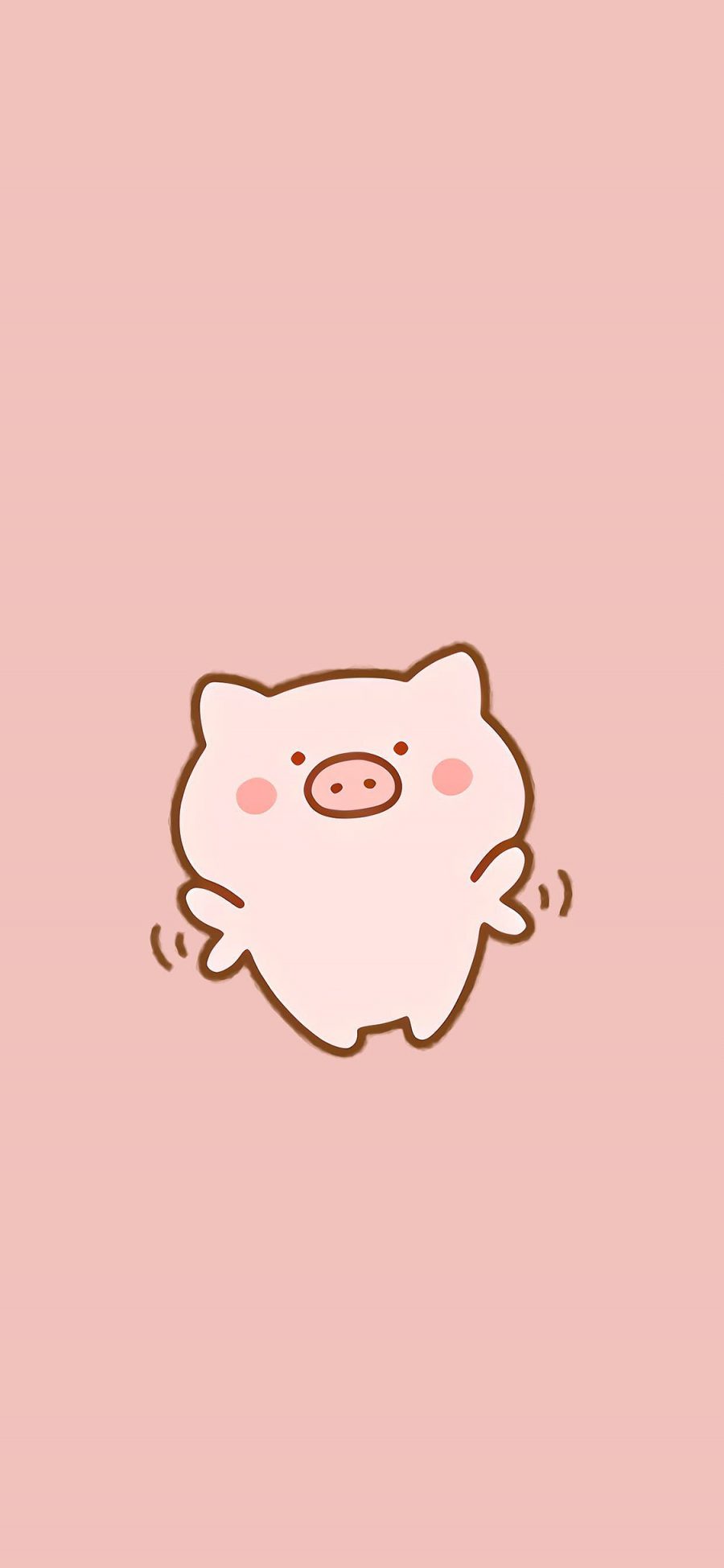 [2436×1125]猪 可爱 粉色 起飞 苹果手机动漫壁纸图片