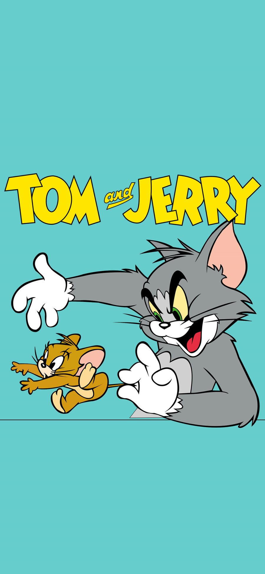 [2436×1125]猫和老鼠 TOM and JERRY 动画 卡通 汤姆猫 苹果手机动漫壁纸图片