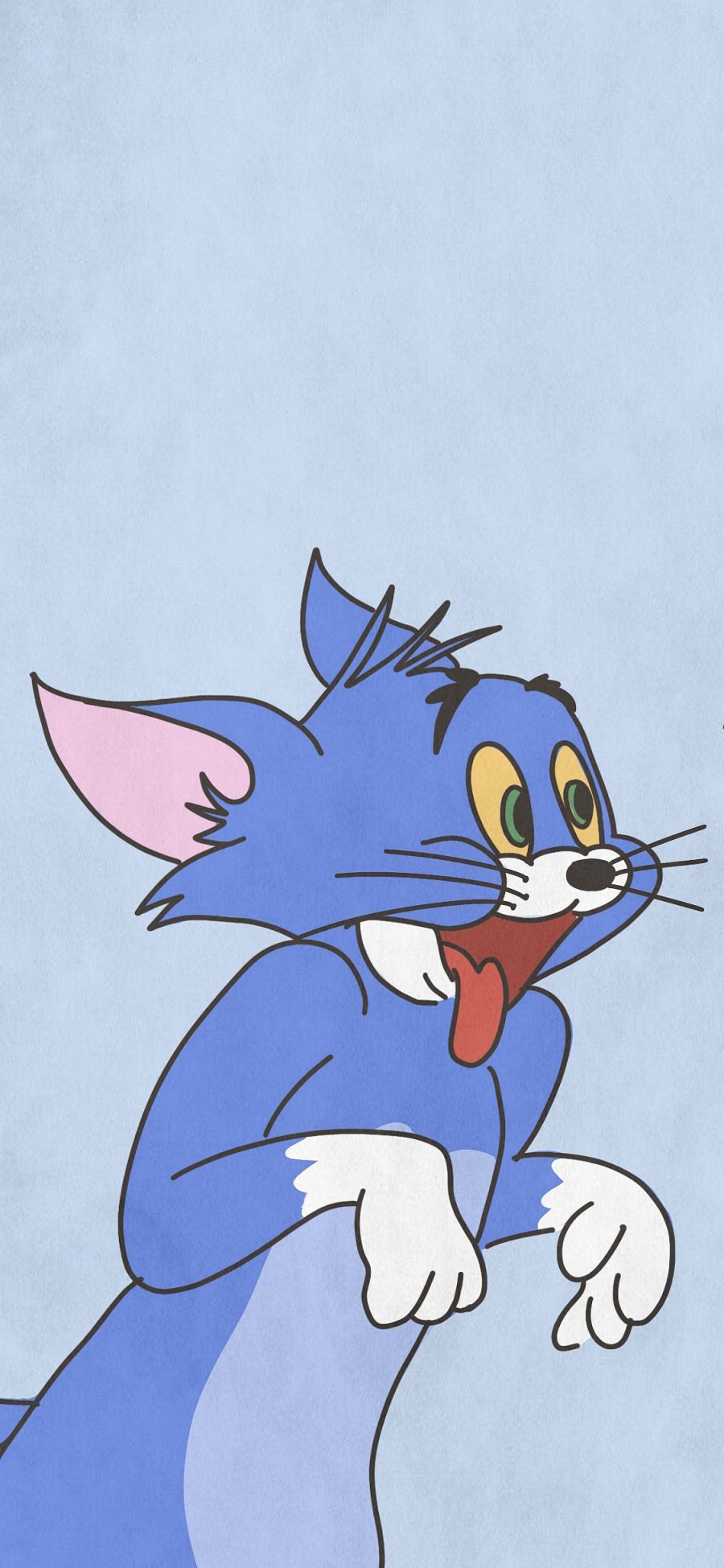 [2436×1125]猫和老鼠 动画 汤姆 猫 苹果手机动漫壁纸图片