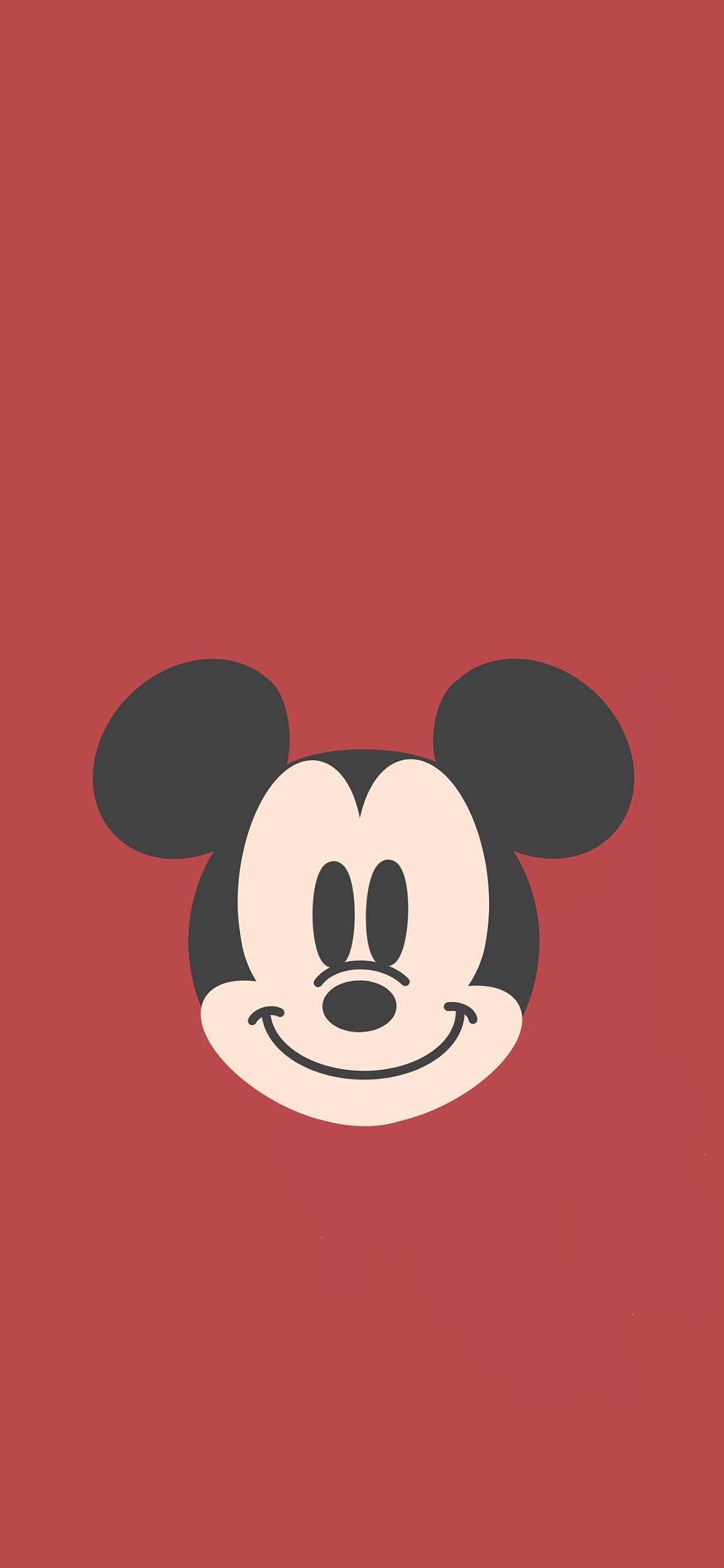 [2436×1125]米奇 迪士尼 红 头像 苹果手机动漫壁纸图片