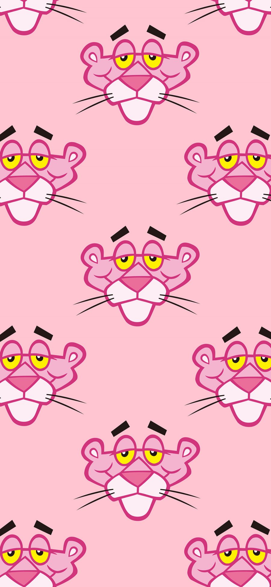 [2436×1125]粉红豹 顽皮豹 粉色 动画 平铺 苹果手机动漫壁纸图片