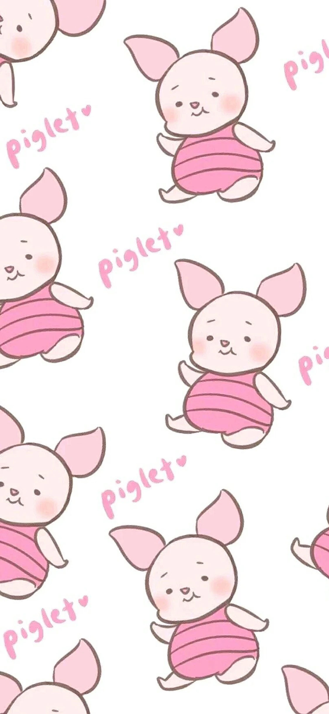 [2436×1125]维尼熊 小猪皮杰 piglet 苹果手机动漫壁纸图片