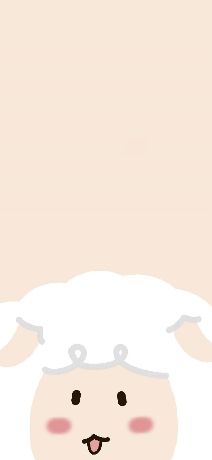 [2436×1125]羊 十二生肖 吐舌 可爱 苹果手机动漫壁纸图片