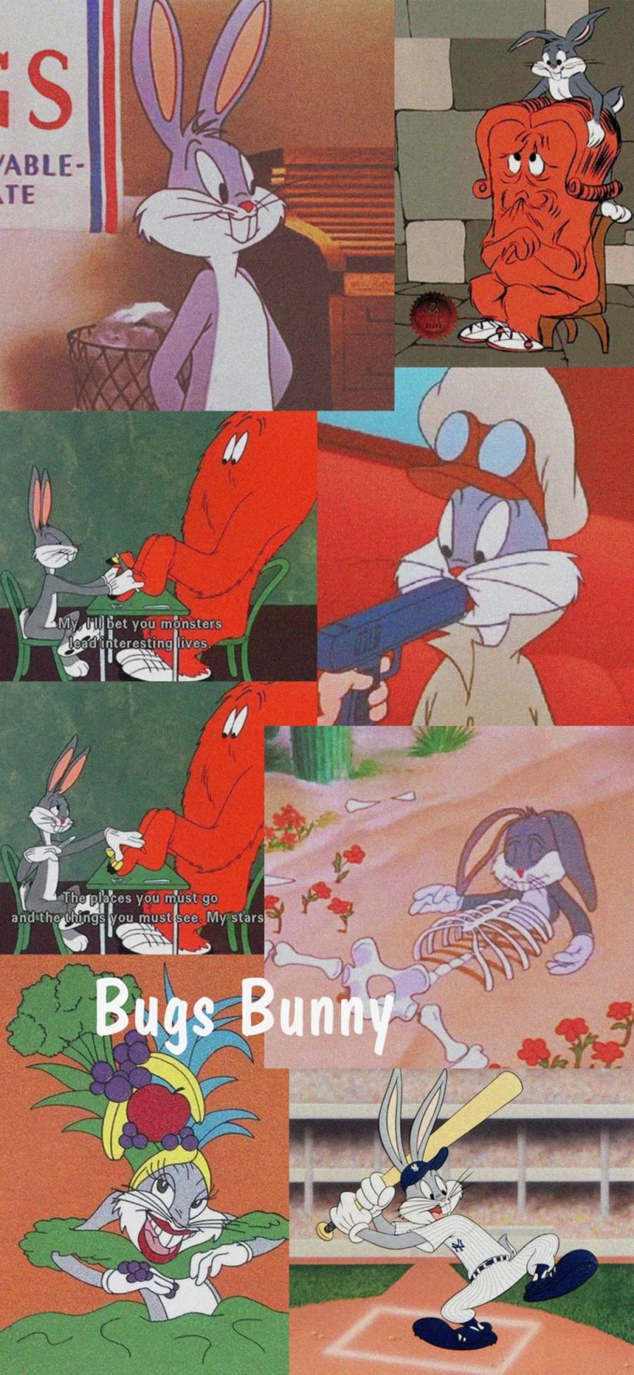 [2436×1125]美国 迪士尼 动画 兔八哥 bugs Bunny 苹果手机动漫壁纸图片