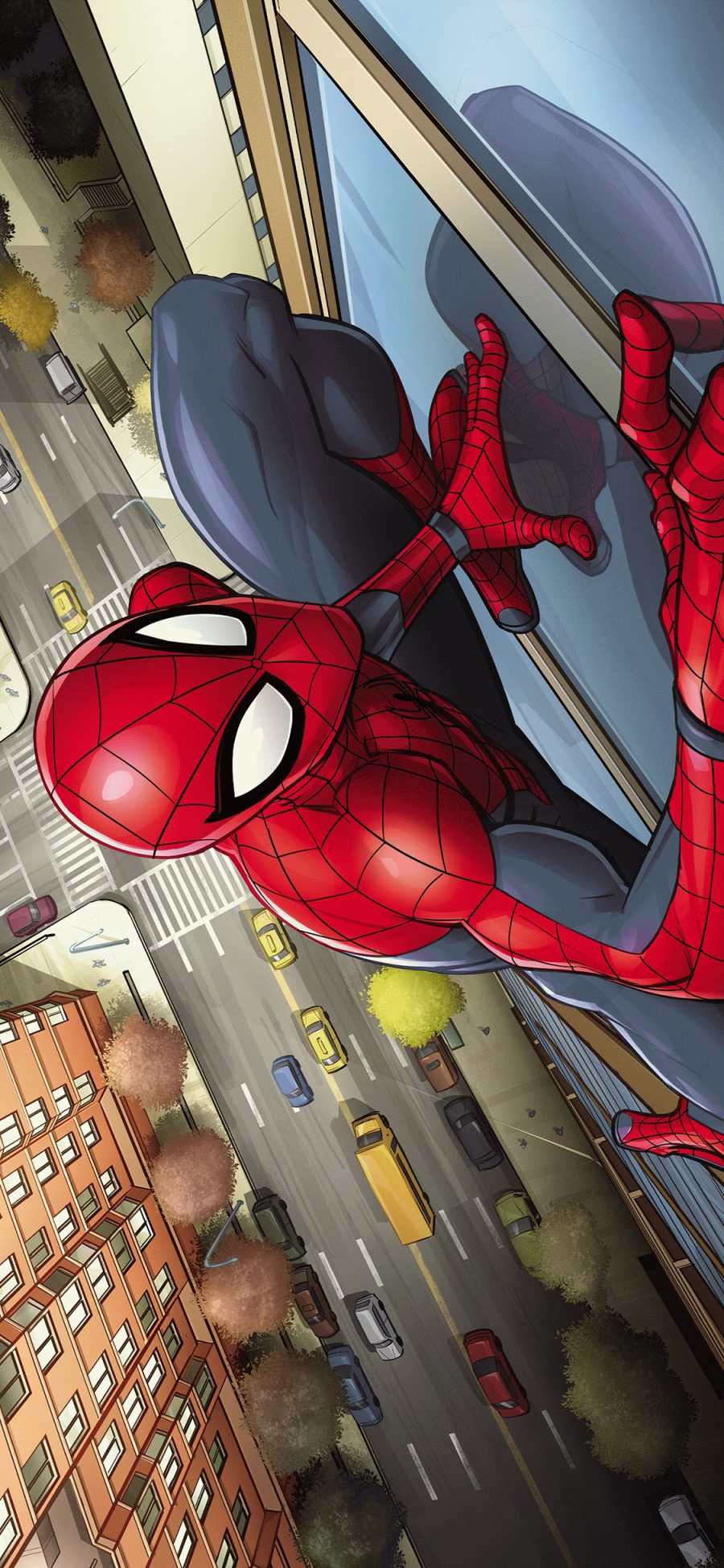[2436×1125]蜘蛛侠 漫威 欧美 超级英雄 苹果手机动漫壁纸图片