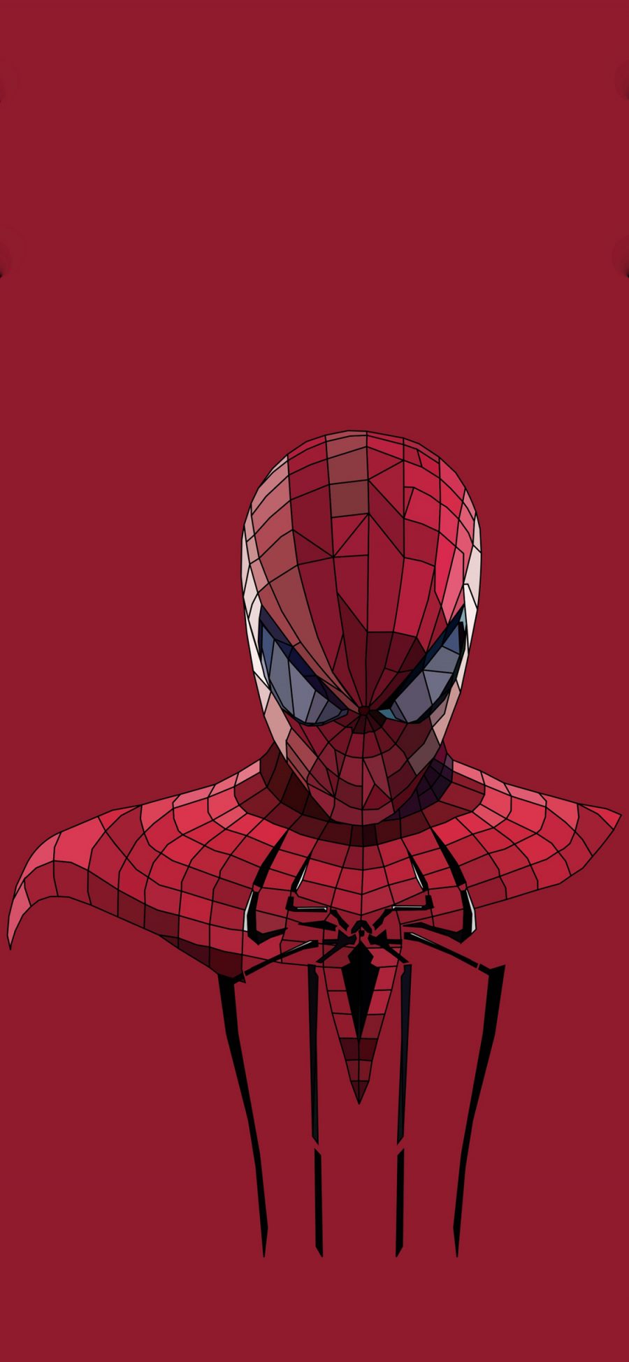 [2436×1125]蜘蛛侠 红色 漫威 超级英雄 苹果手机动漫壁纸图片