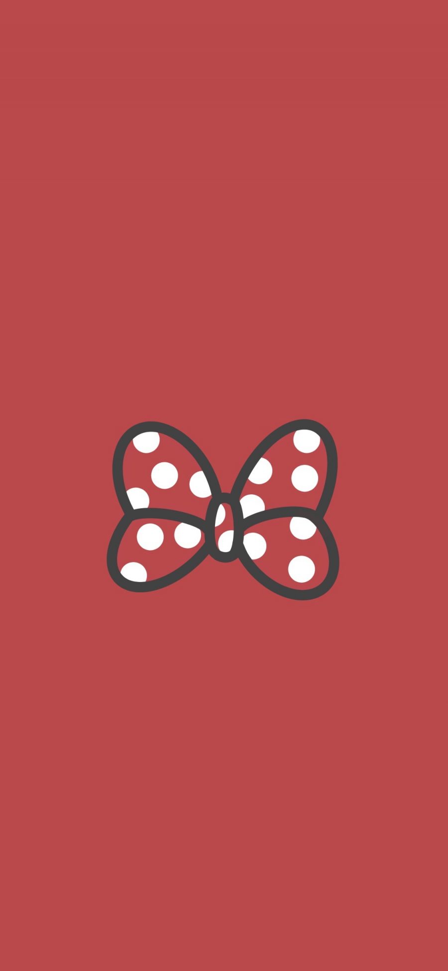 [2436×1125]蝴蝶结 迪士尼 斑点 红 苹果手机动漫壁纸图片