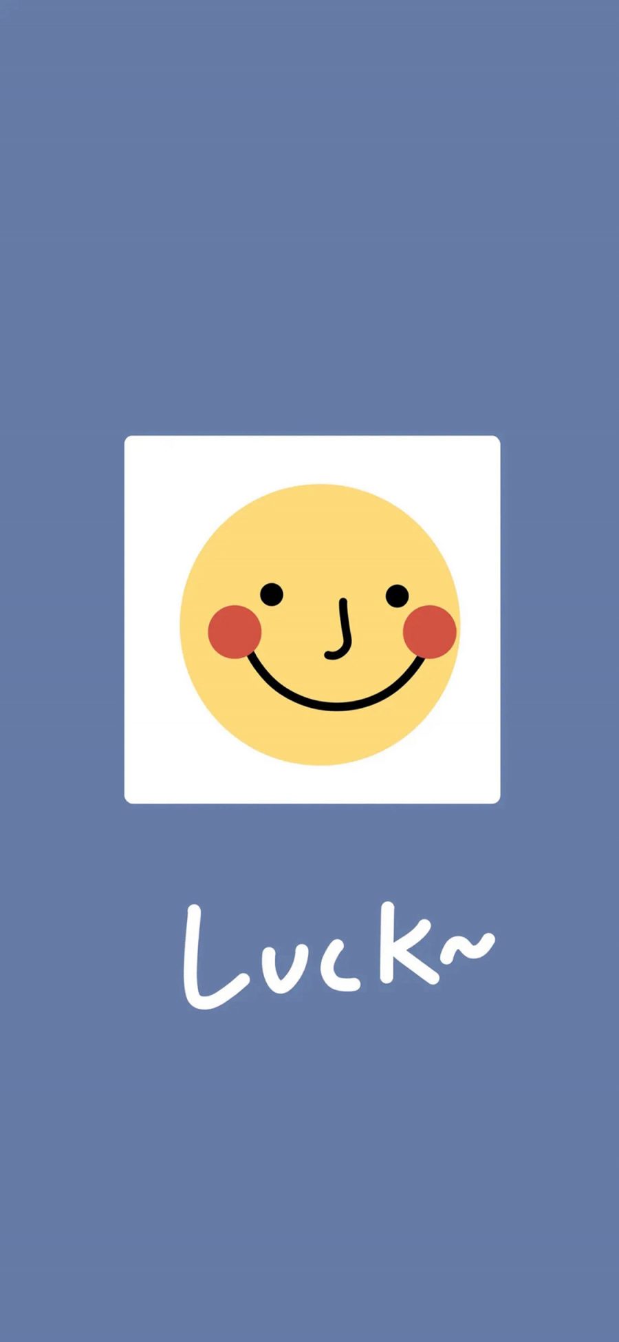 [2436×1125]表情 笑脸 luck 幸运 苹果手机动漫壁纸图片