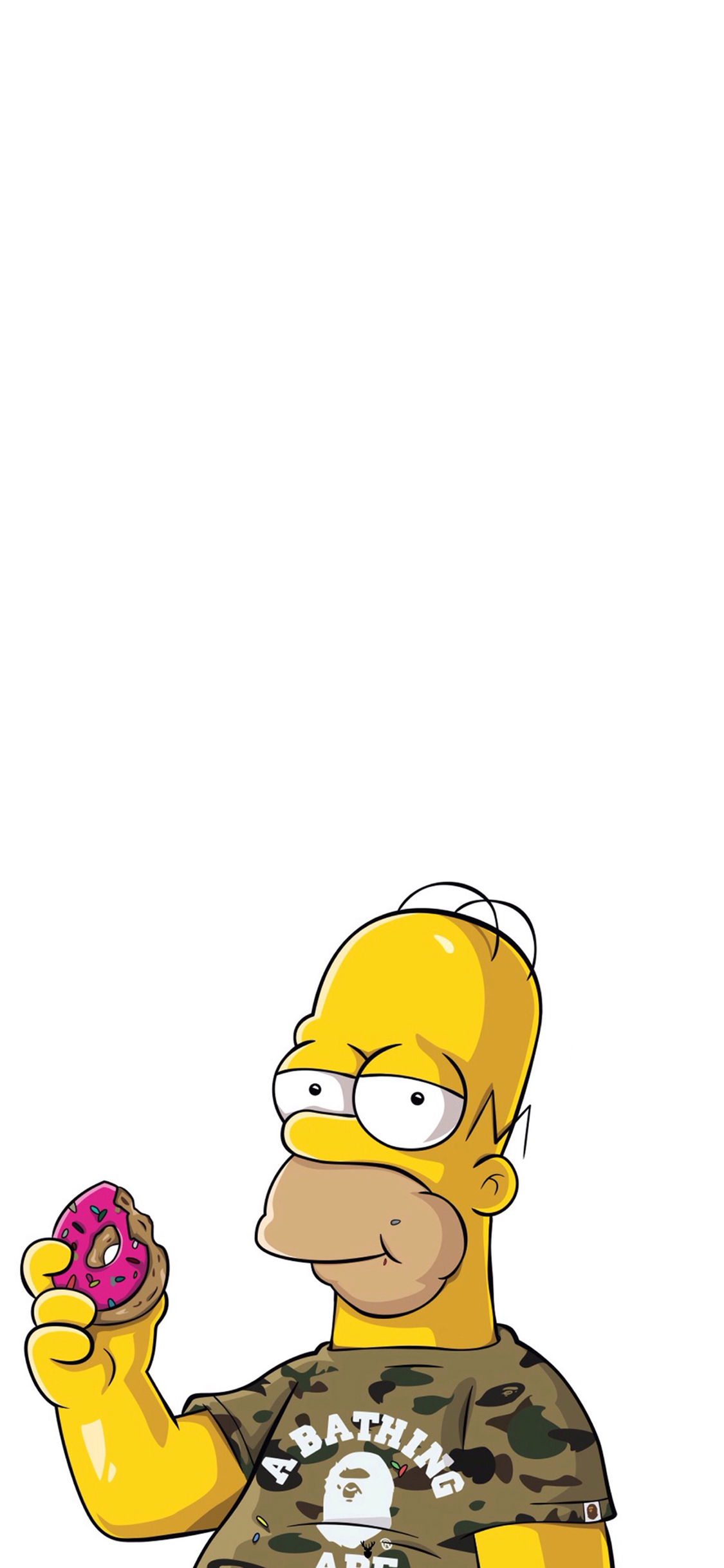 [2436×1125]辛普森 甜甜圈 动画 潮牌 苹果手机动漫壁纸图片