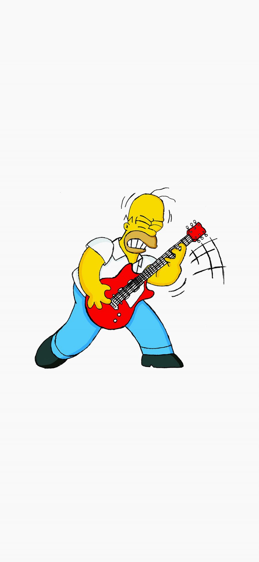 [2436×1125]辛普森 美国 动画 吉他 幽默 苹果手机动漫壁纸图片