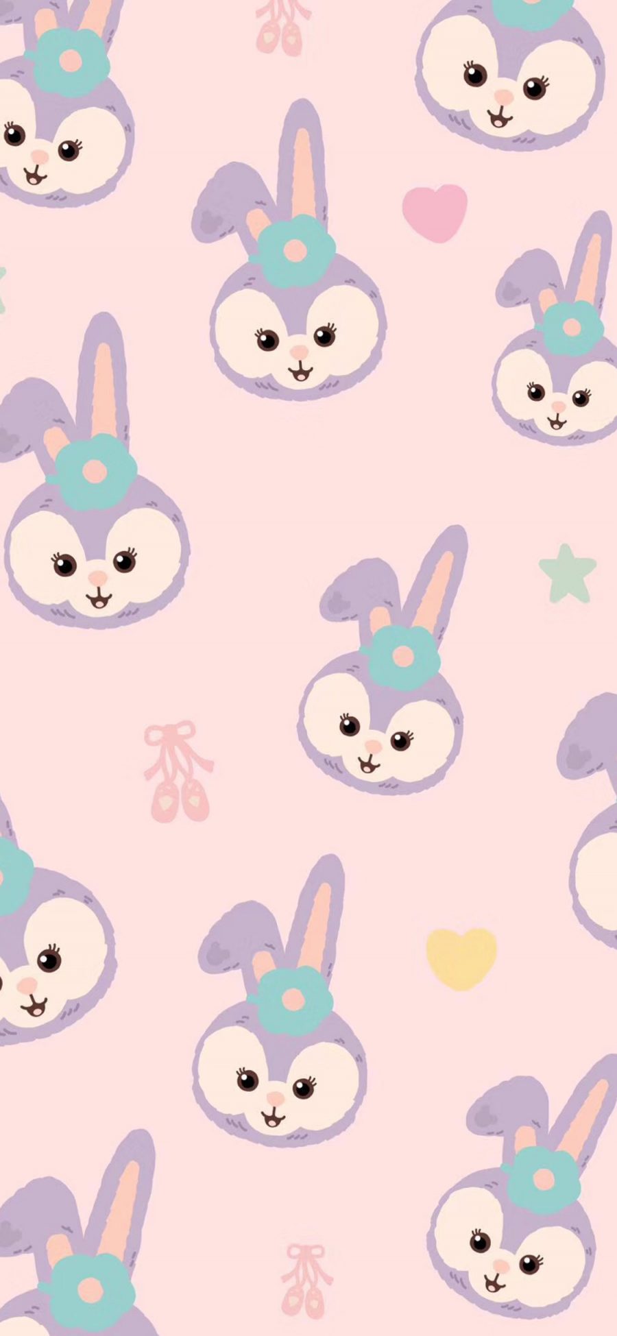 [2436×1125]迪士尼  星黛露 兔子 平铺 苹果手机动漫壁纸图片