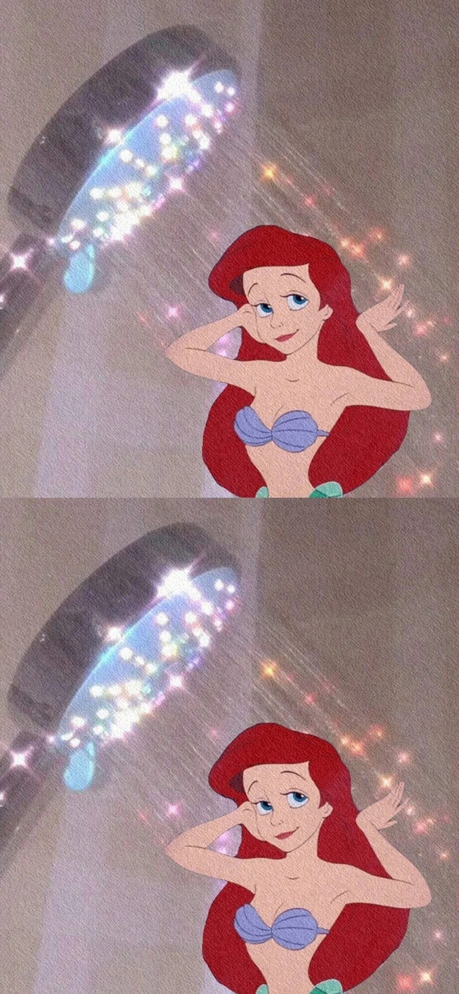 [2436×1125]迪士尼 人鱼公主 爱丽儿 红发 苹果手机动漫壁纸图片