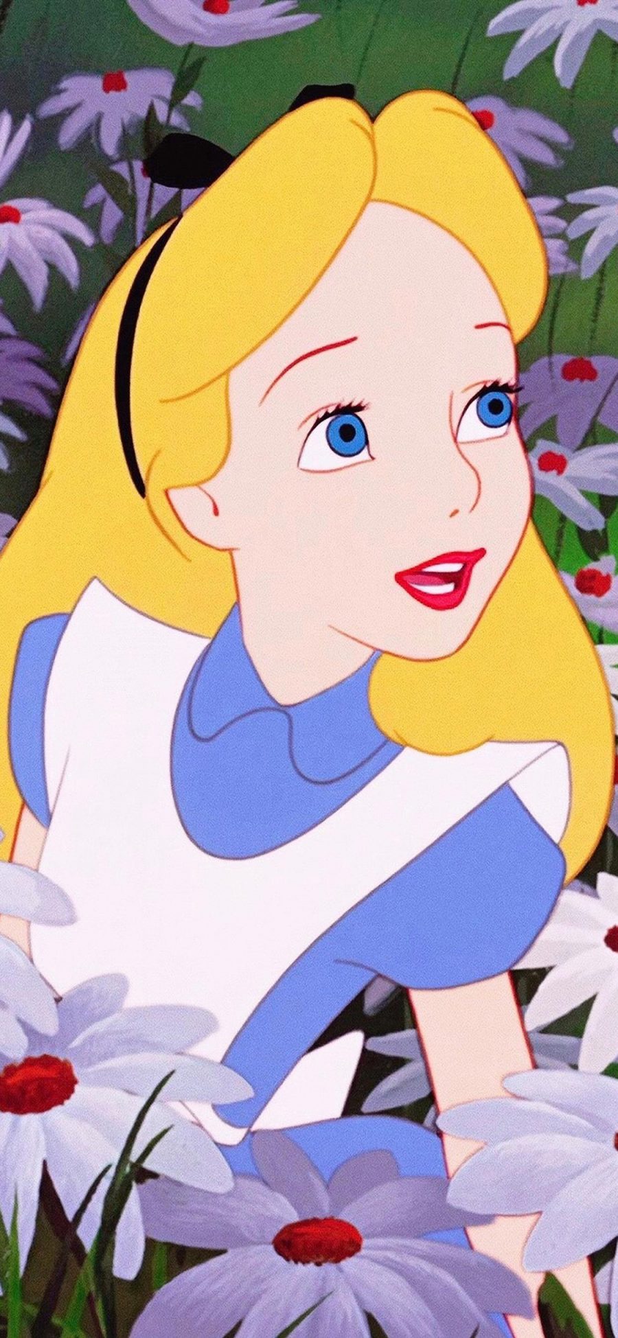 [2436×1125]迪士尼 公主 爱丽丝梦游仙境 苹果手机动漫壁纸图片