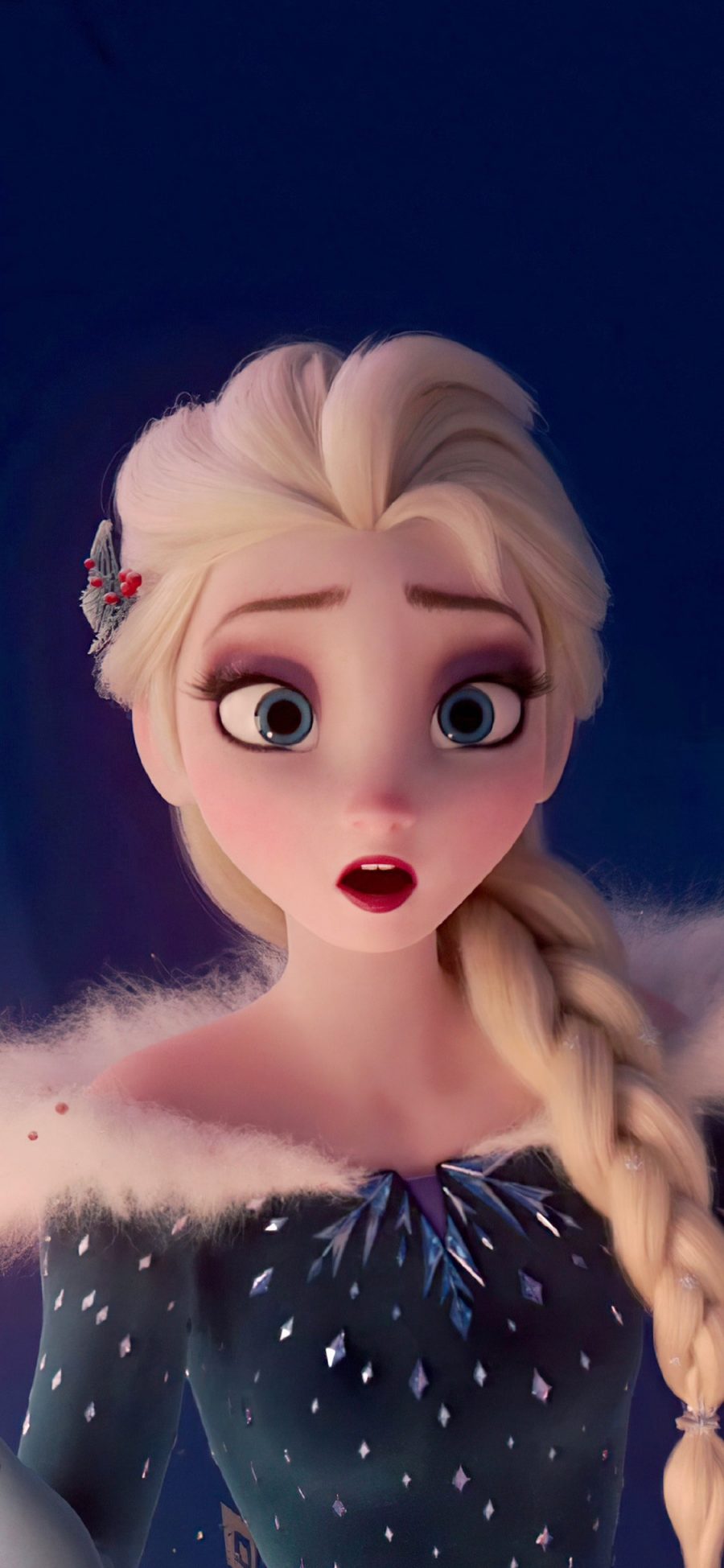 [2436×1125]迪士尼 冰雪奇缘 公主 艾莎 Elsa 苹果手机动漫壁纸图片