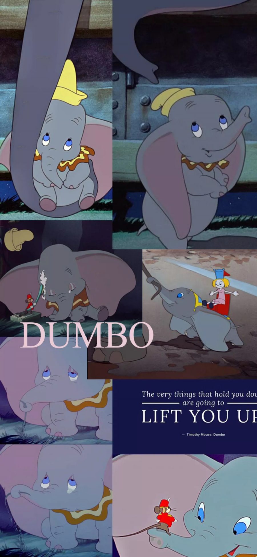 [2436×1125]迪士尼 卡通 小飞象 dumbo 苹果手机动漫壁纸图片