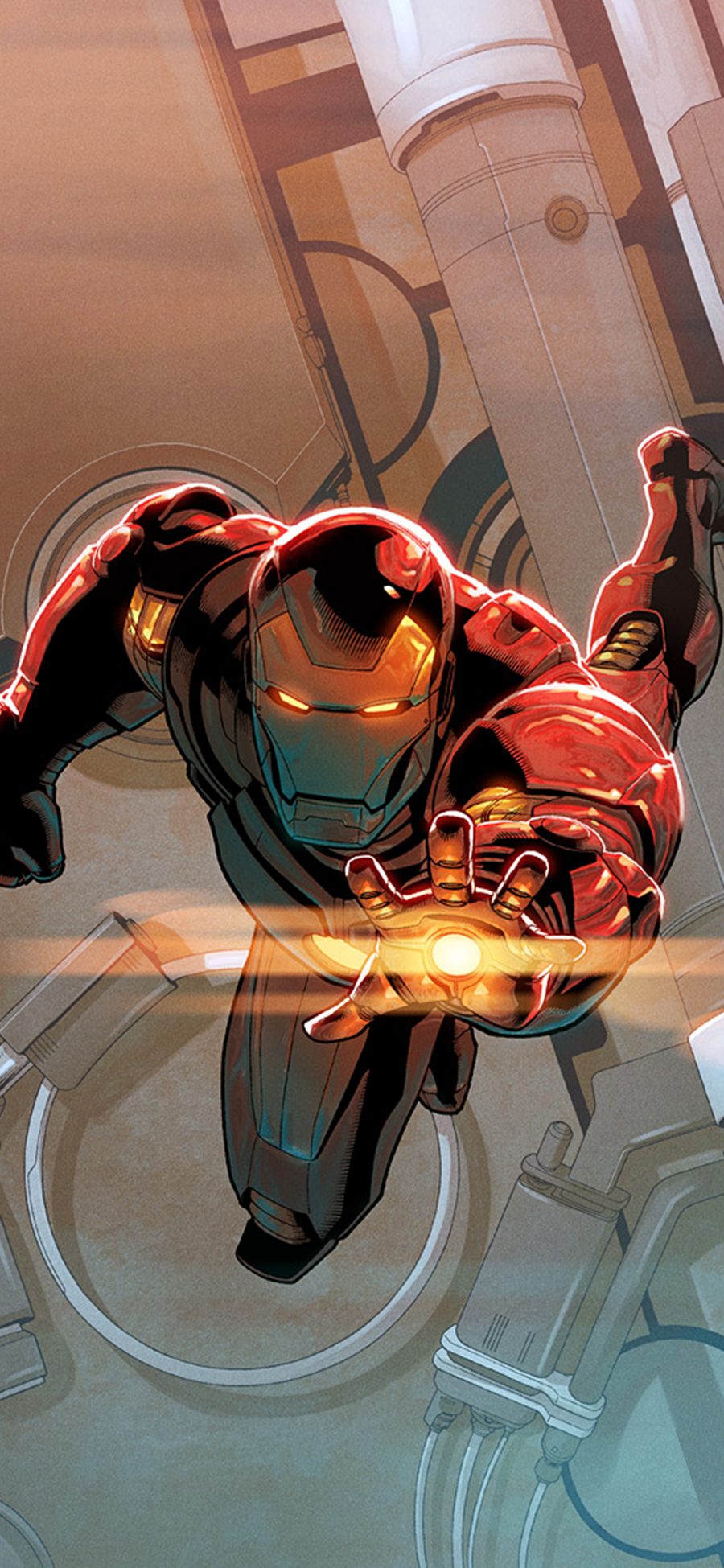 [2436×1125]钢铁侠 复仇者联盟 超级英雄 漫威 欧美 苹果手机动漫壁纸图片