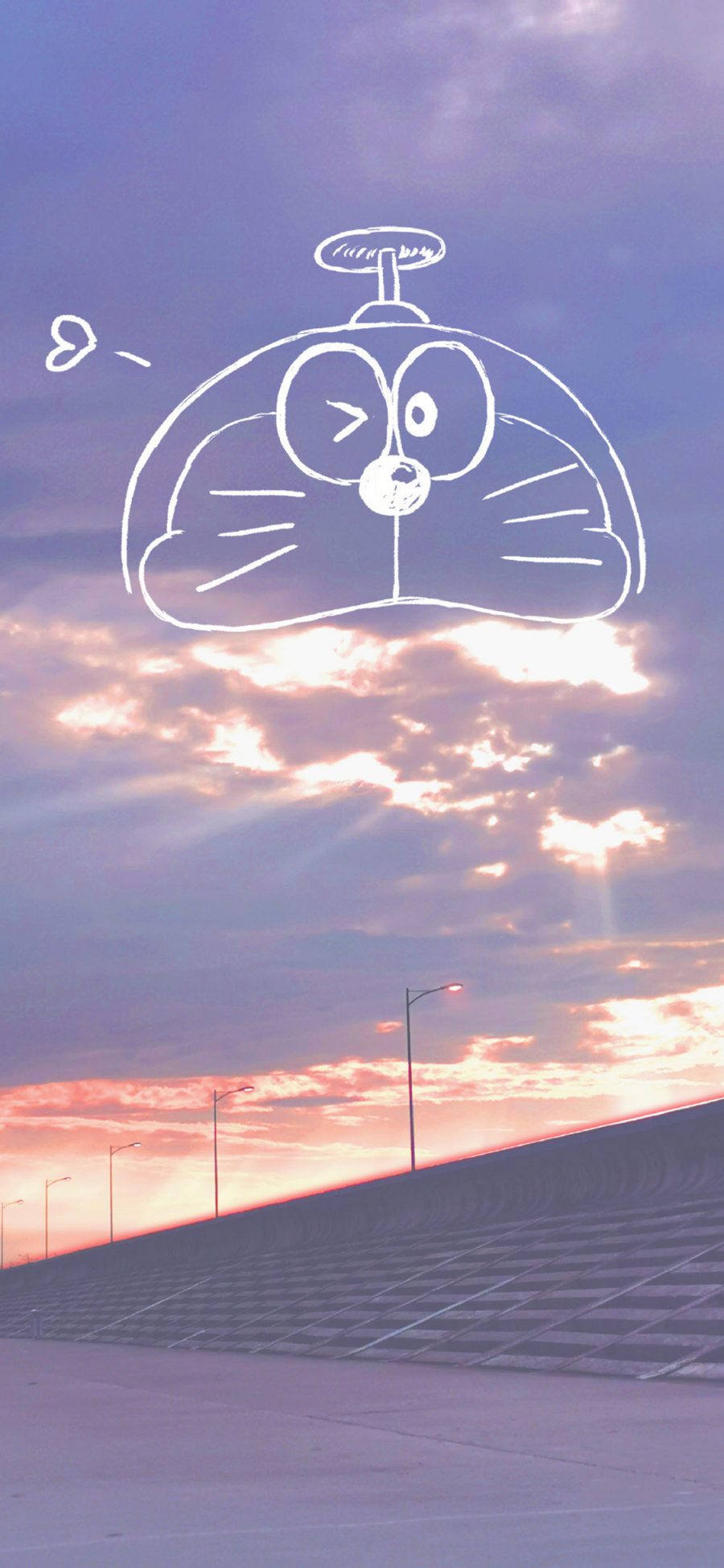 [2436×1125]风 天空 哆啦A梦 简笔画 苹果手机动漫壁纸图片