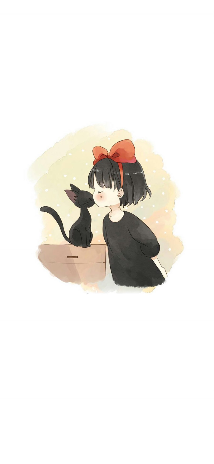 [2436×1125]魔女宅急便 宫崎骏 漫画 日本 黑猫 苹果手机动漫壁纸图片