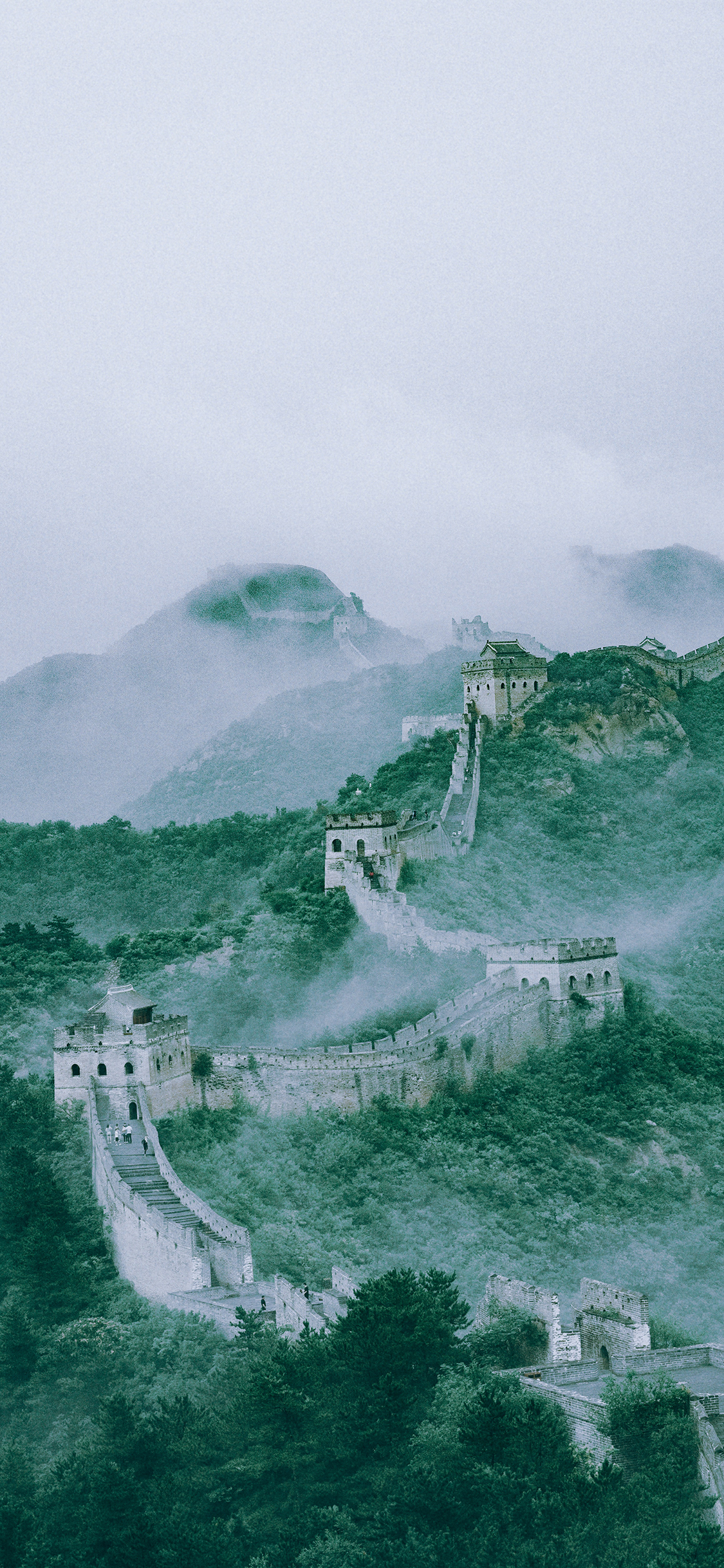 [2436×1125]万里长城 地标 景点 建筑 苹果手机壁纸图片