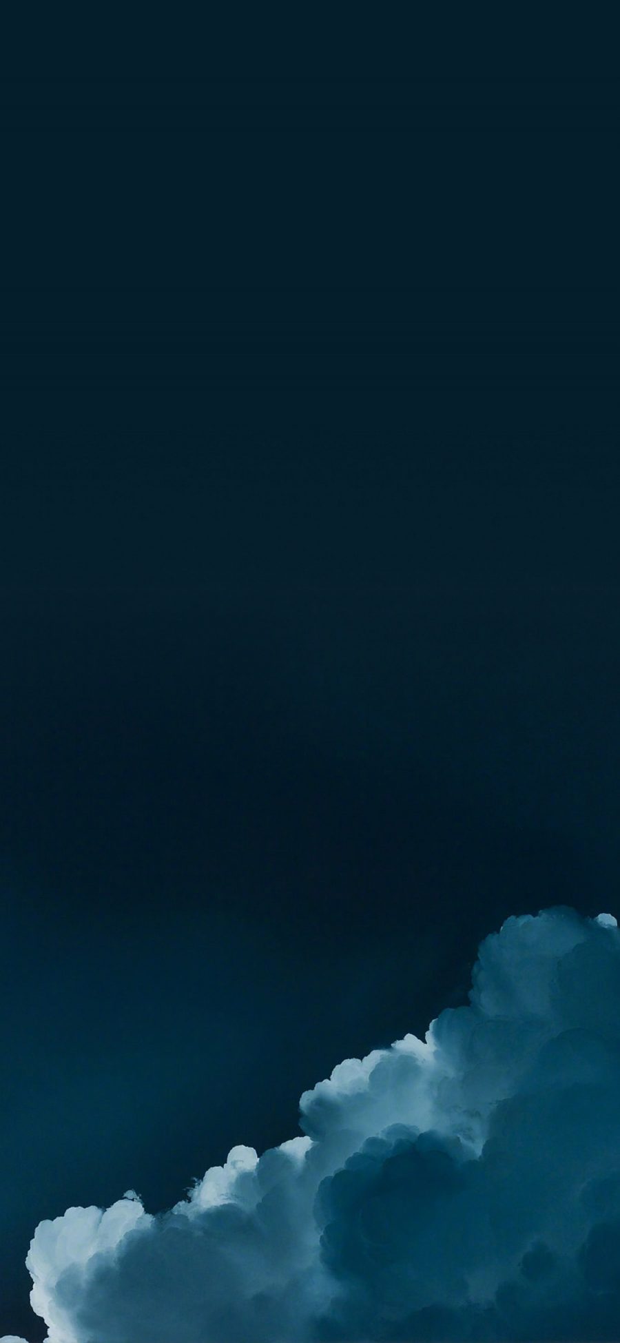 [2436×1125]云 蓝色 渐变 唯美 苹果手机壁纸图片