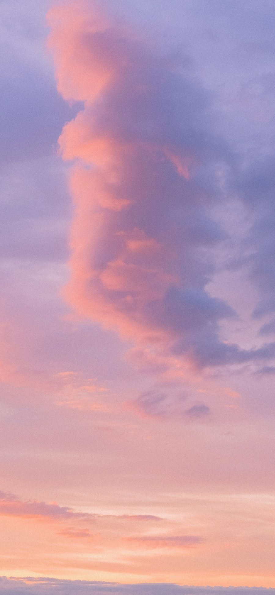 [2436×1125]云彩 云朵 天空 夕阳 苹果手机壁纸图片
