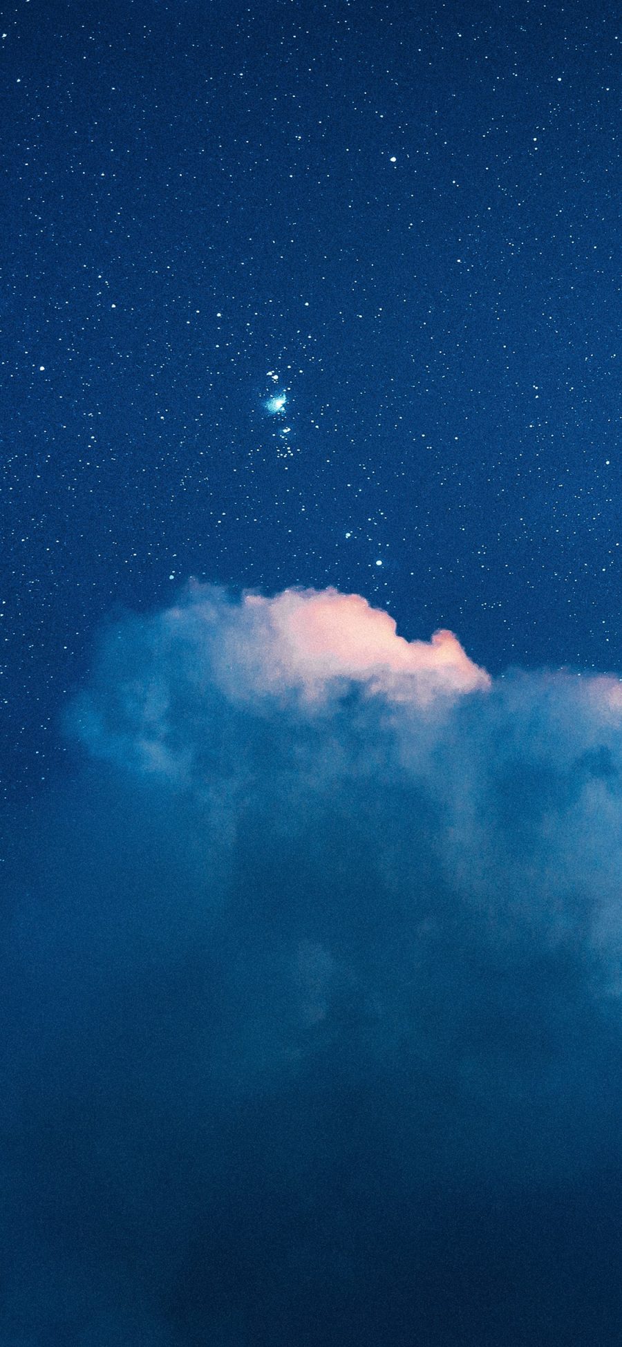 [2436×1125]云彩 夜晚 星空 星星 苹果手机壁纸图片