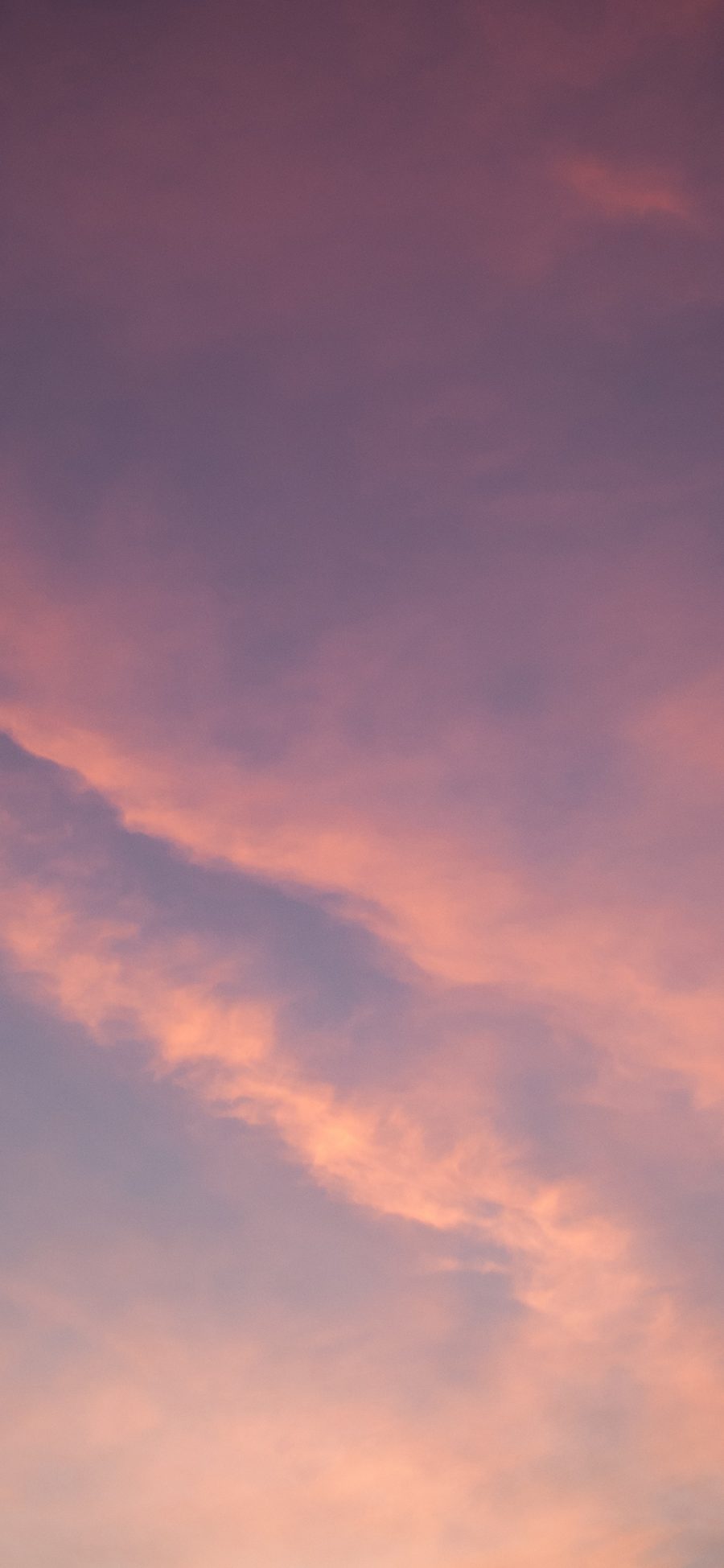[2436×1125]云彩 天空 渐变 夕阳 苹果手机壁纸图片