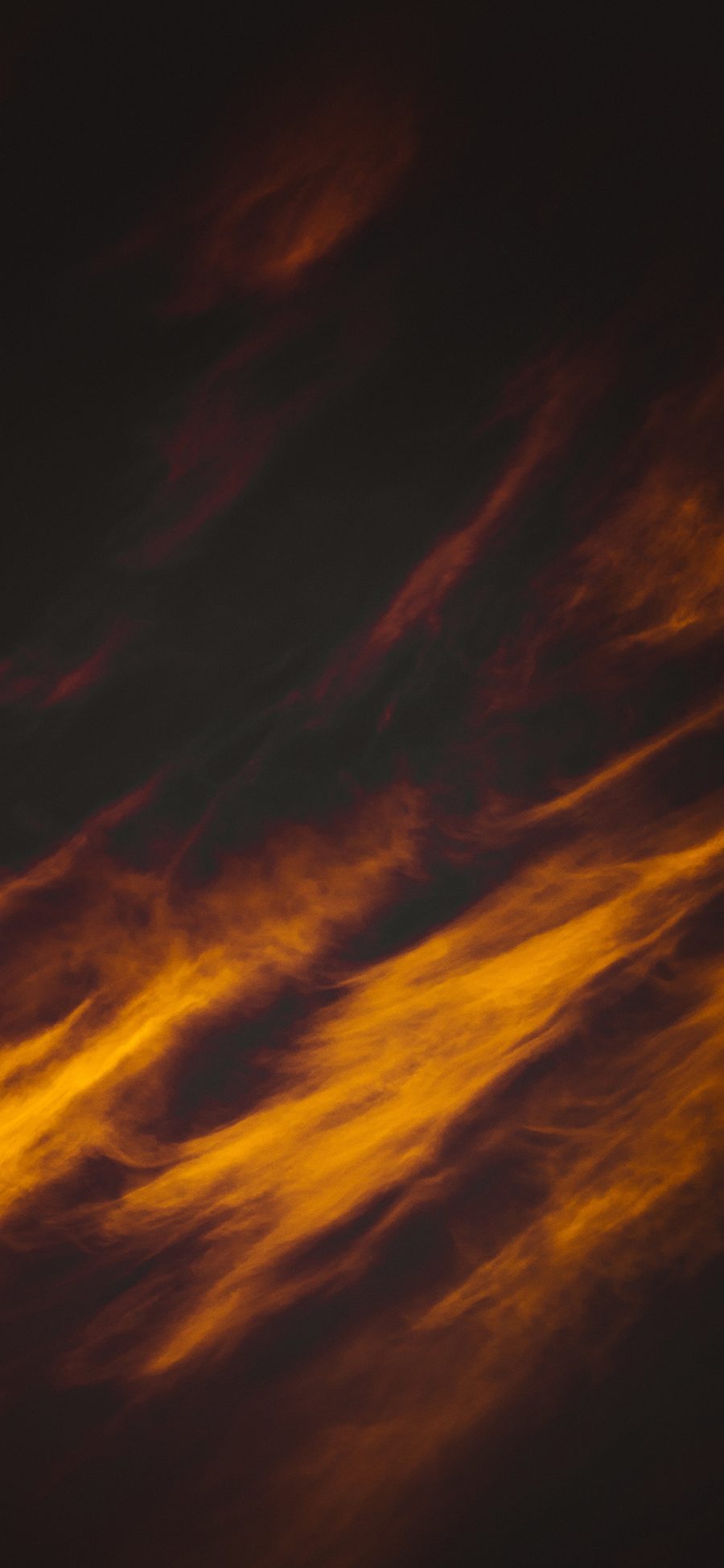 [2436×1125]云彩 火烧云 云层 苹果手机壁纸图片