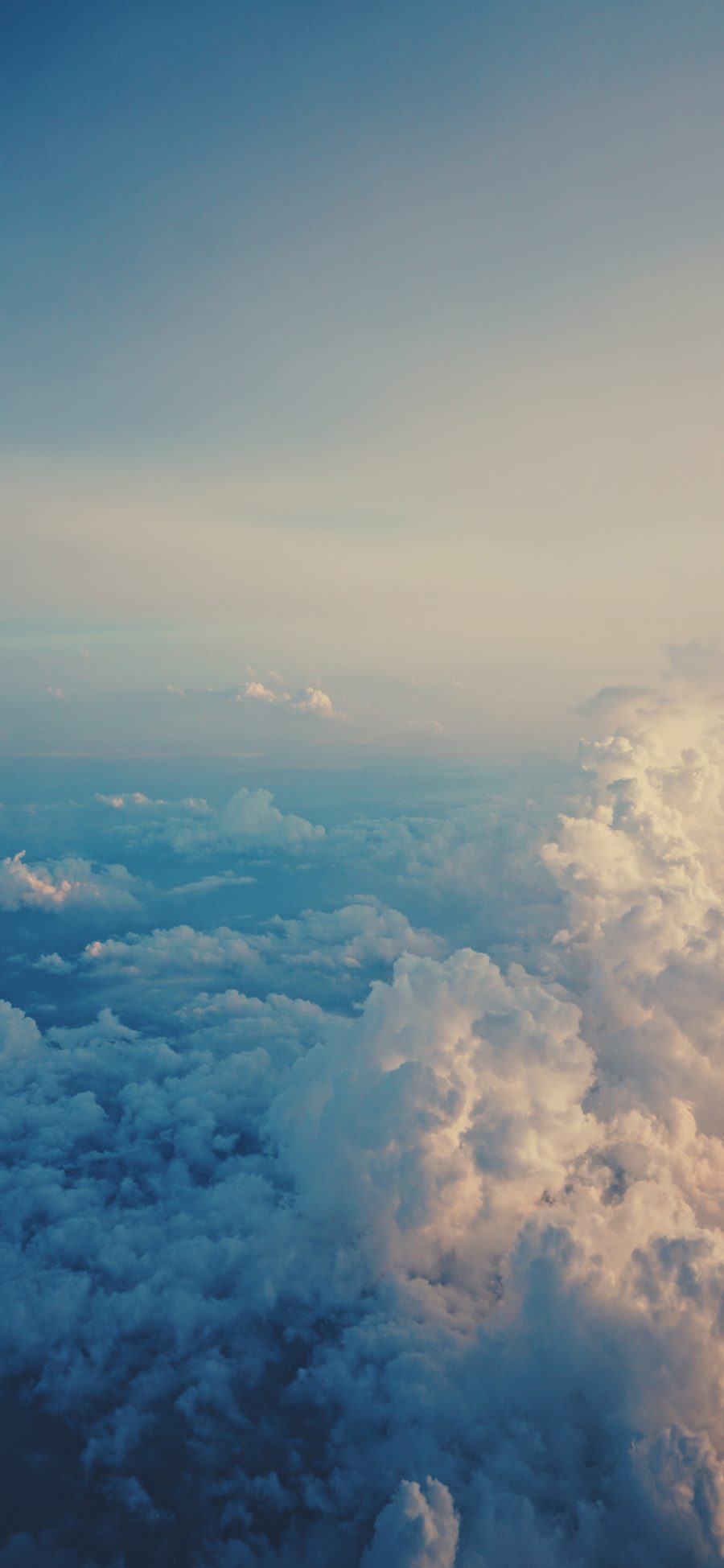 [2436×1125]云端 云层 天空 苹果手机壁纸图片