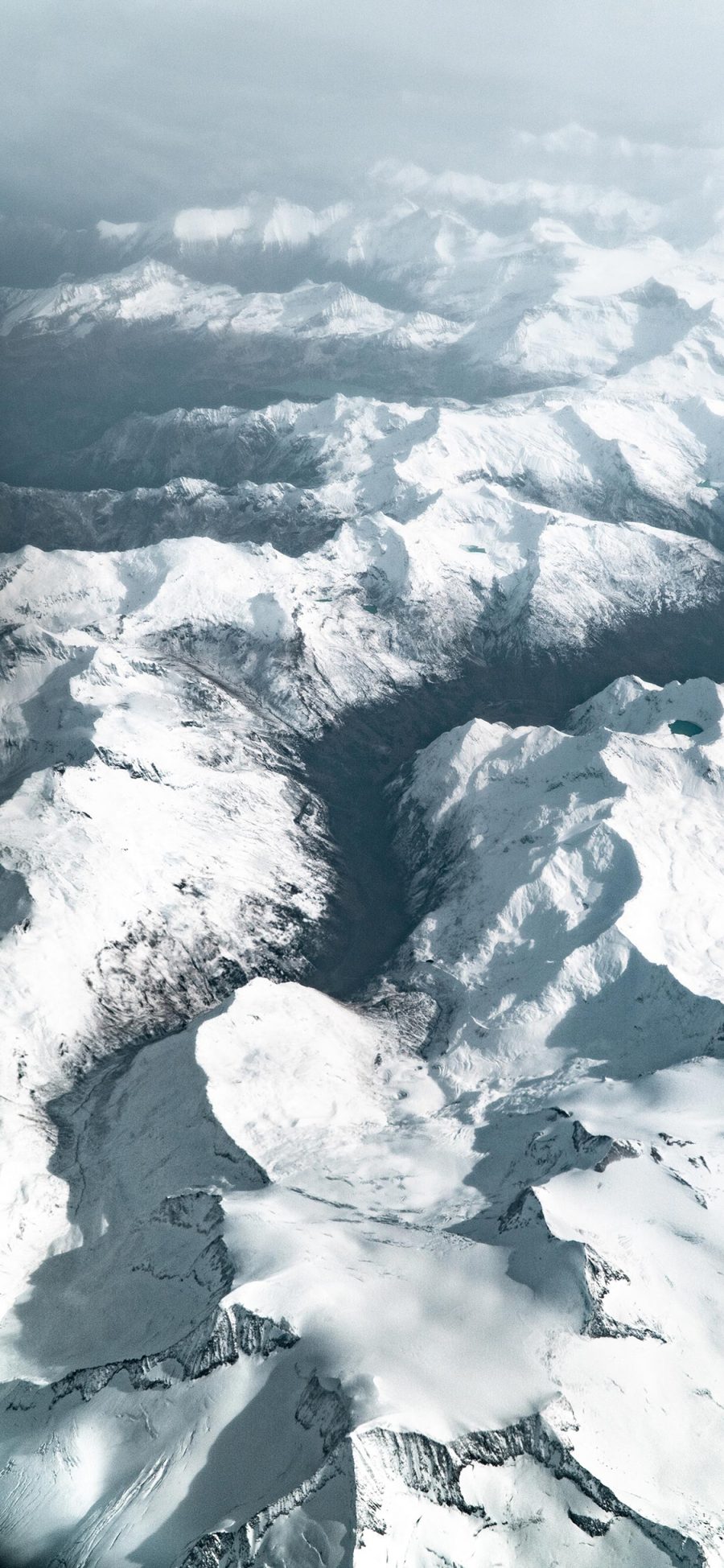 [2436×1125]冬季 雪山 白雪覆盖 壮观 苹果手机壁纸图片