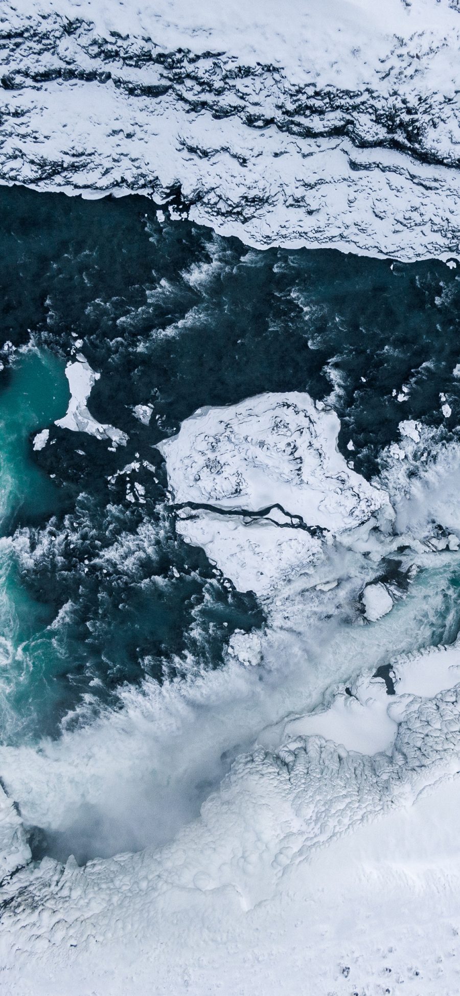 [2436×1125]冰川 大自然 海洋 冰块 大海 苹果手机壁纸图片
