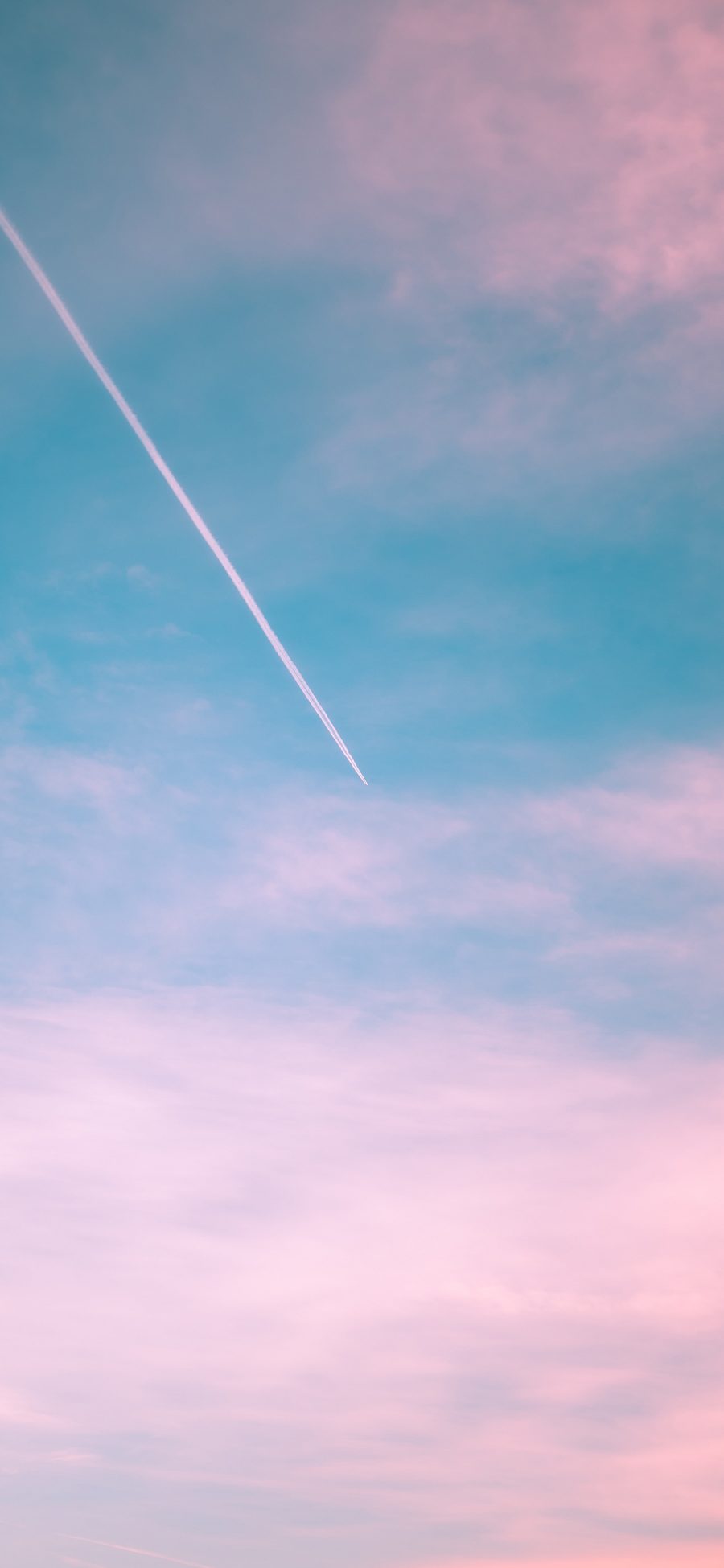 [2436×1125]唯美 飞机 云彩 天空 苹果手机壁纸图片