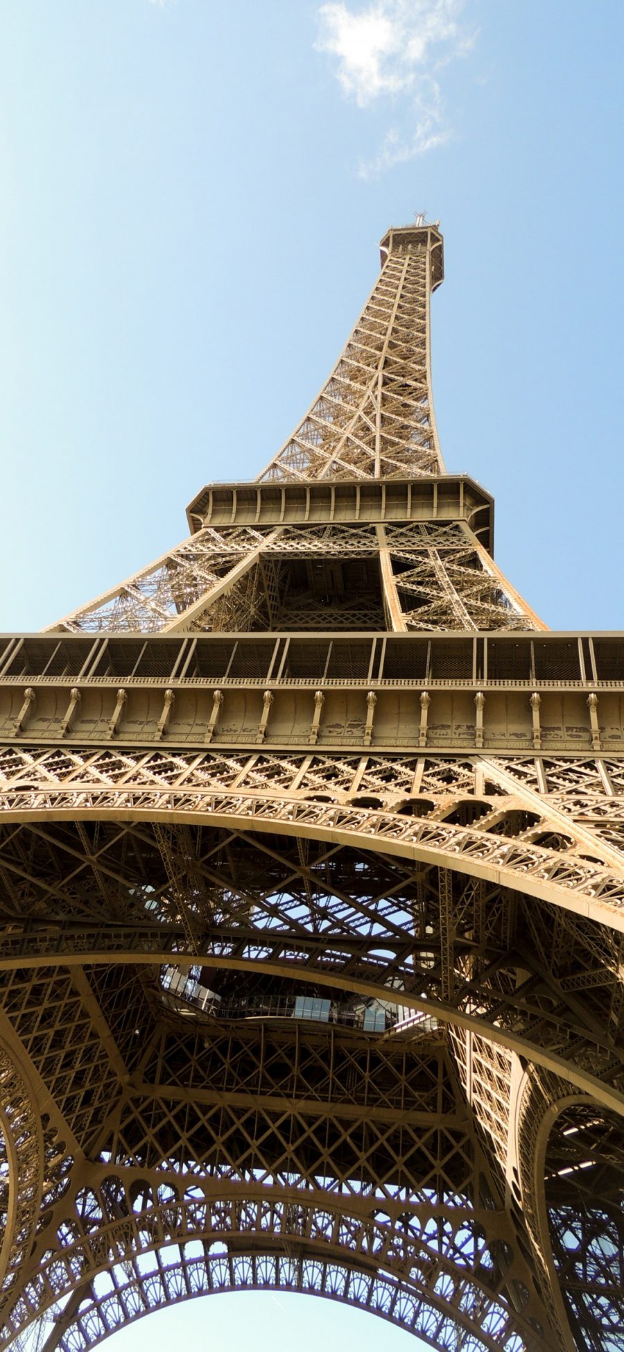 [2436×1125]埃菲尔铁塔 法国 巴黎 地标 建筑 苹果手机壁纸图片