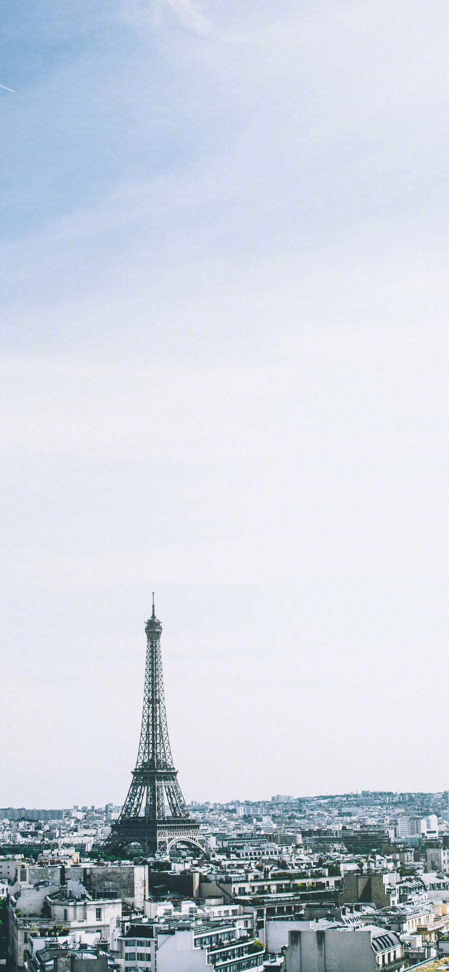 [2436×1125]埃菲尔铁塔 法国 建筑 城市 巴黎 苹果手机壁纸图片