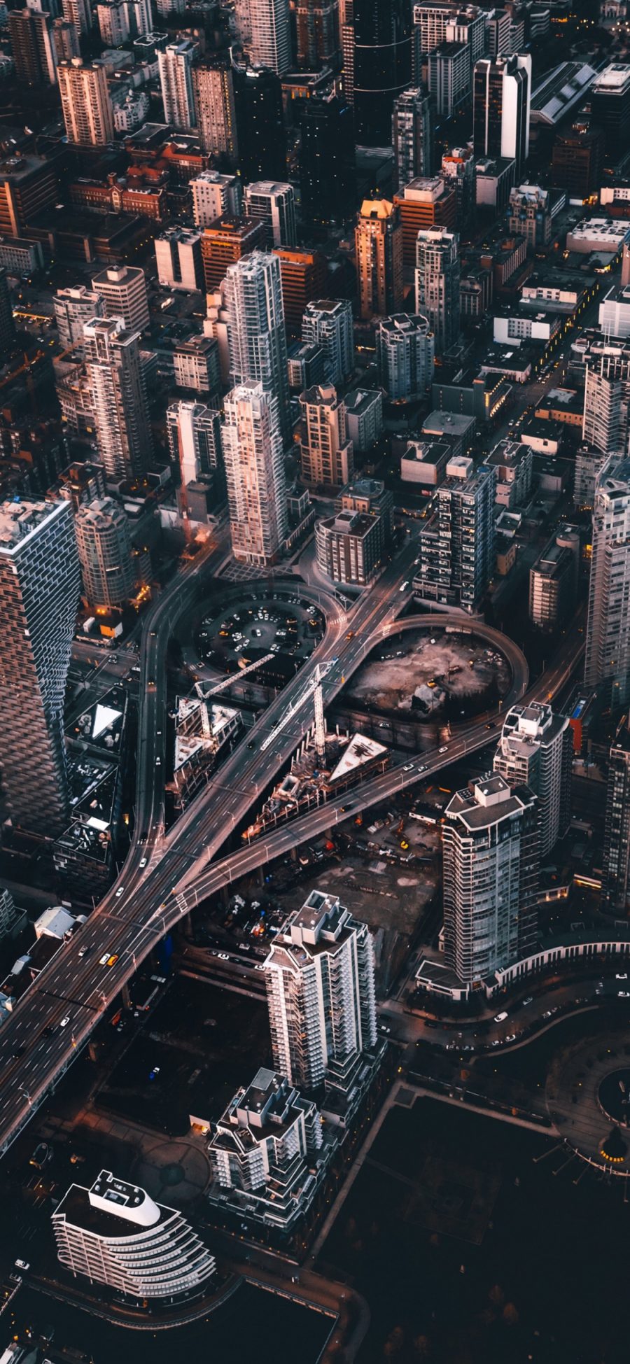 [2436×1125]城市 交通 道路 建筑 苹果手机壁纸图片