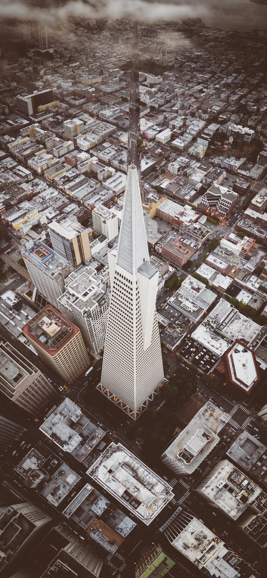 [2436×1125]城市 建筑 俯拍 航拍 苹果手机壁纸图片