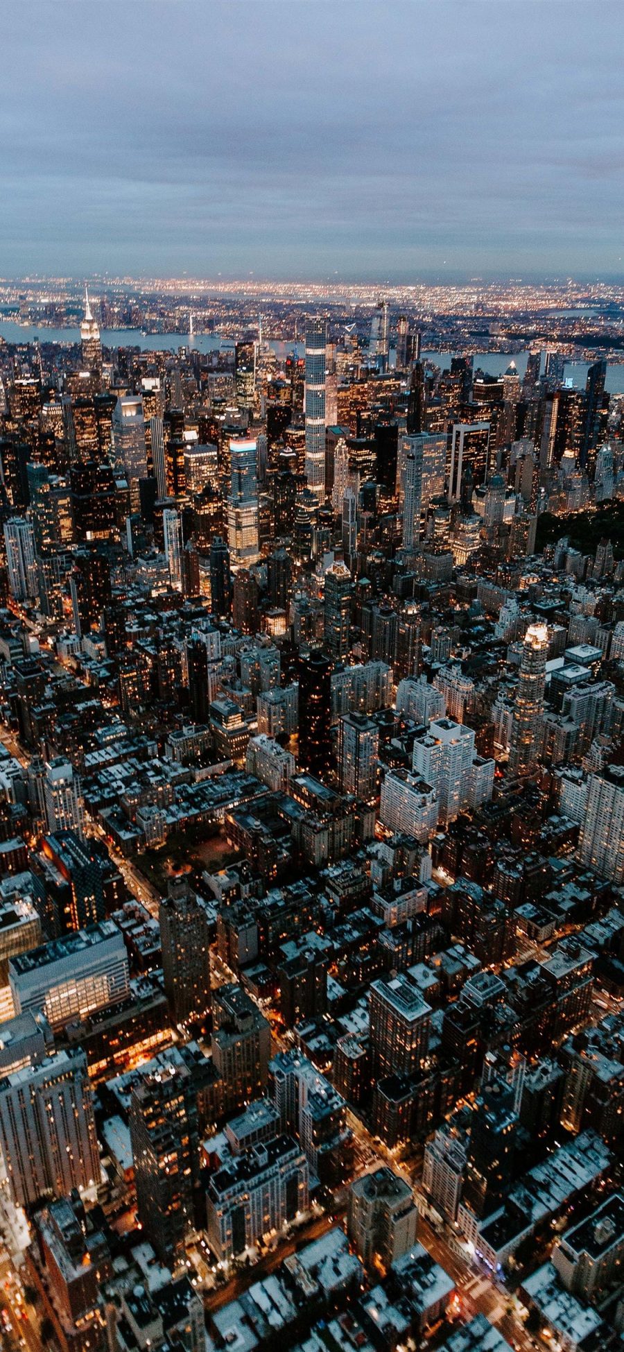 [2436×1125]城市 建筑 都市 繁华 苹果手机壁纸图片