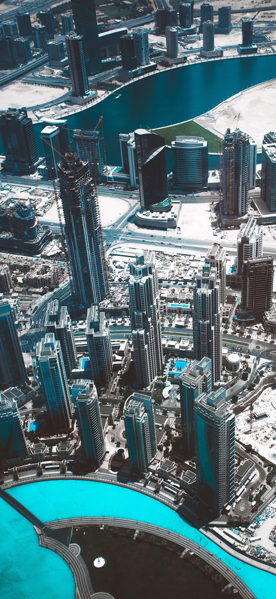 [2436×1125]城市 建筑 高楼大厦 都市 苹果手机壁纸图片
